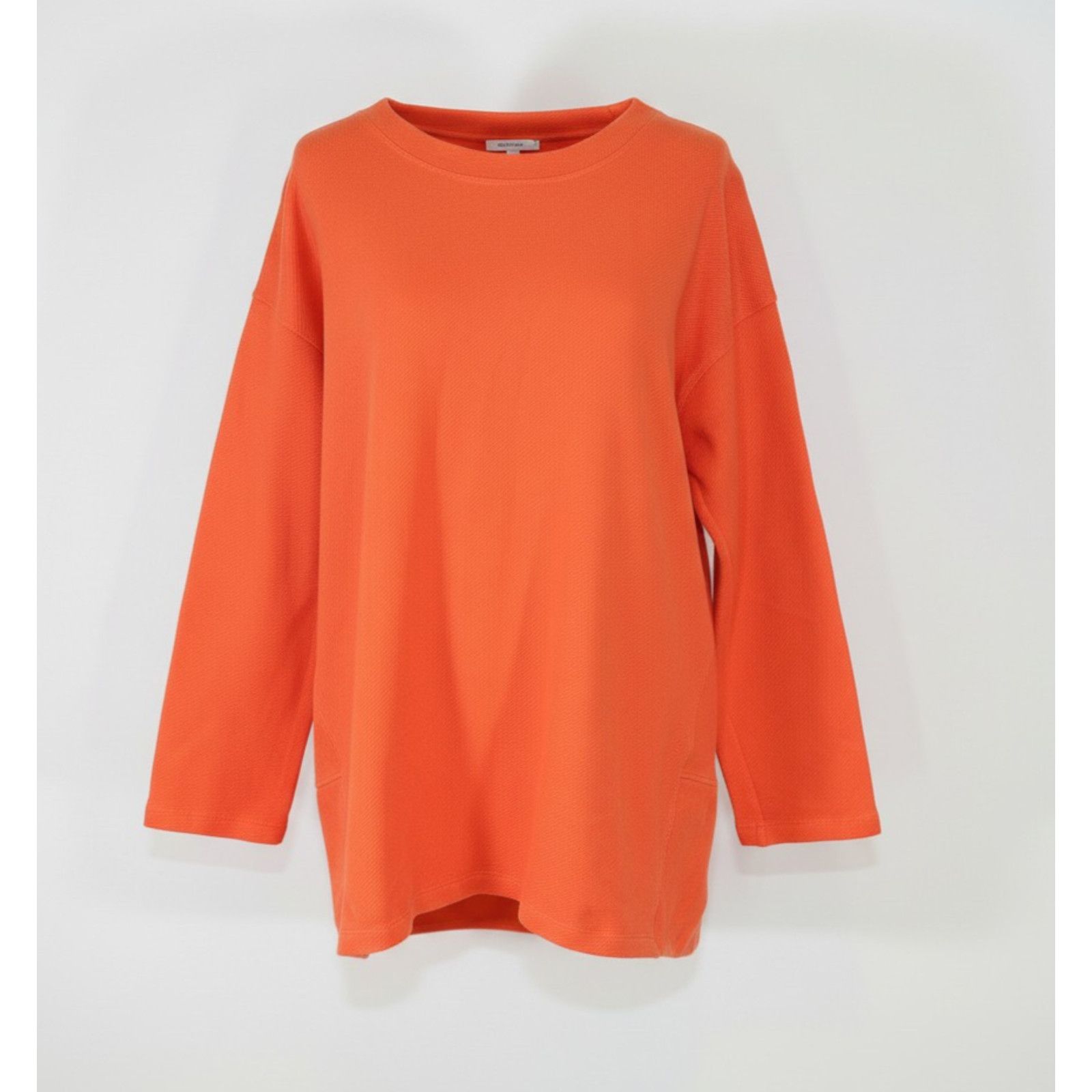 Eileen Fisher EILEEN FISHER Cotton Terry Minimalist Sweater Tunic Sz S Size S / US 4 / IT 40 - 1 Thumbnail