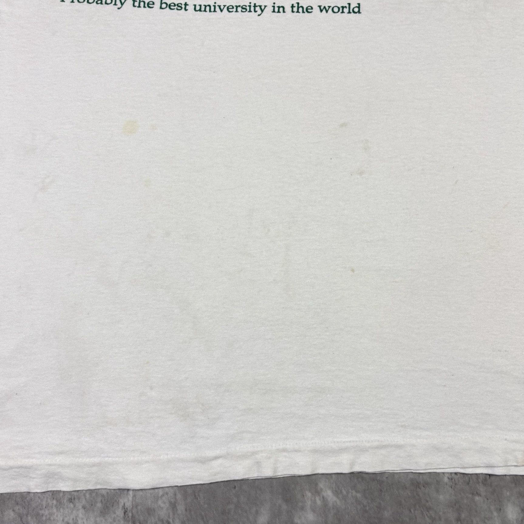 Vintage VINTAGE Exeter University T Shirt White 70s 80s USA Graphic Print Crew Neck Short Sleeve Size L Men Regular Cotton Ring Spun Size US L / EU 52-54 / 3 - 6 Thumbnail