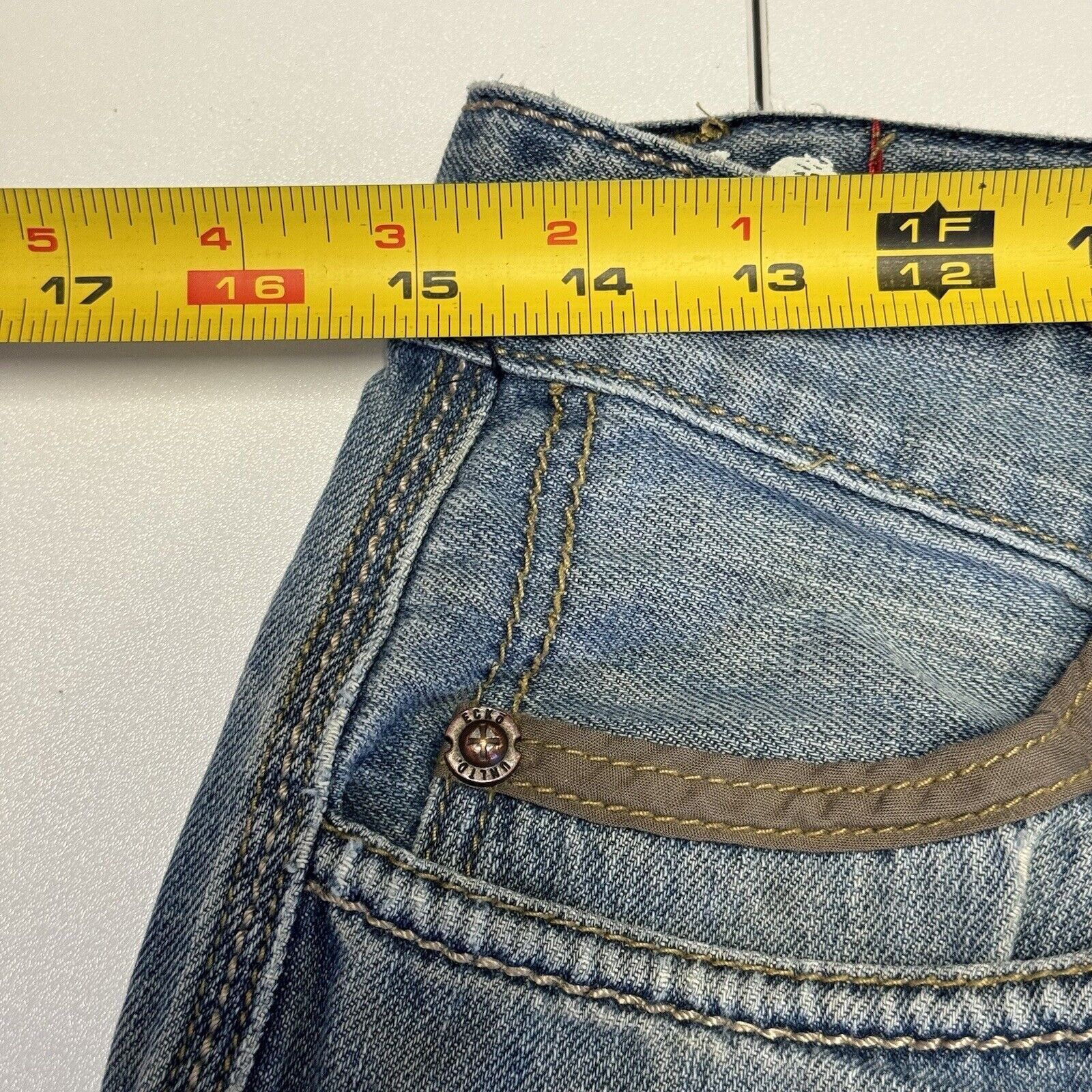 Ecko Unltd. Ecko Unltd Jeans Mens 30 Blue Distressed Streetwear Size US 30 / EU 46 - 13 Thumbnail