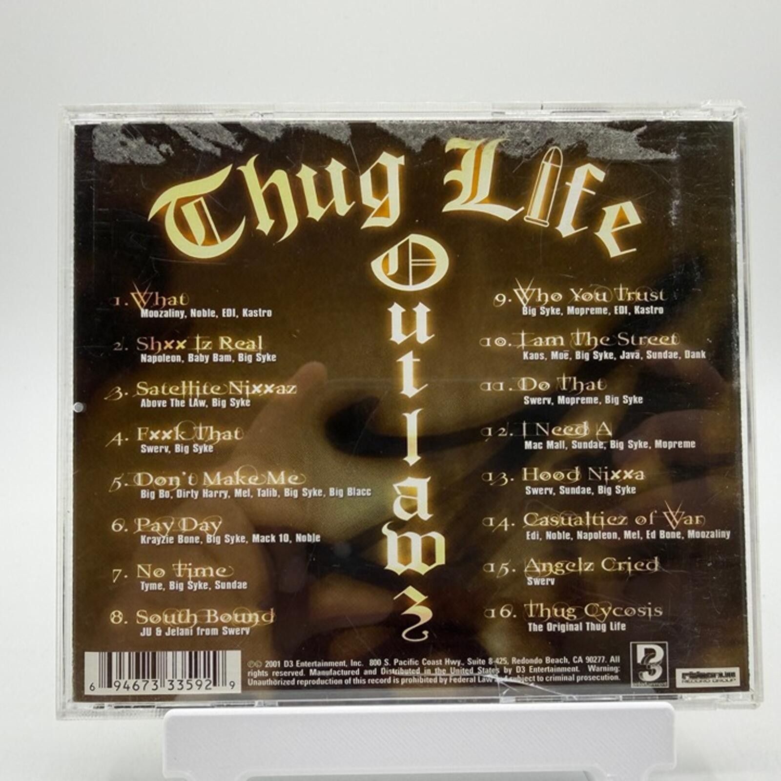 Other Thug Law - Thug Life Outlawz Chapter 1 (2001) - Audio CD Size ONE SIZE - 2 Thumbnail