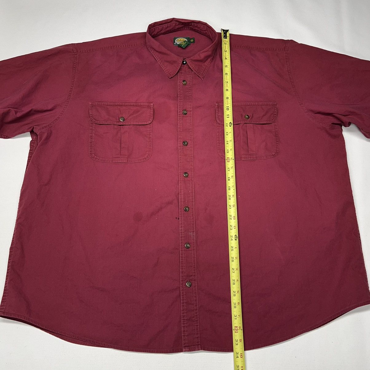 Cabelas Cabelas Button Up Shirt Red Long Sleeve Button Outdoor Gear Size US XXL / EU 58 / 5 - 17 Thumbnail
