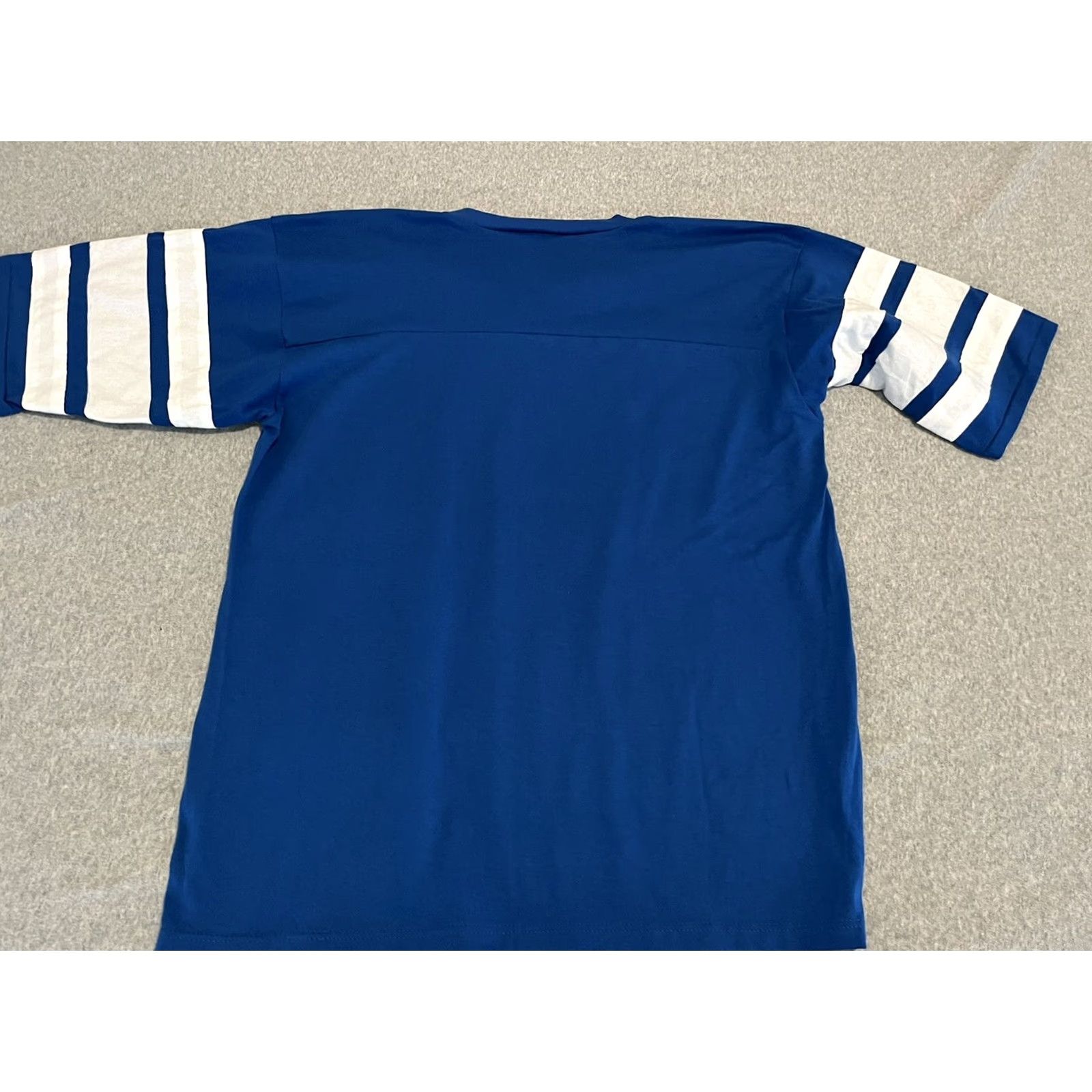 Logo 7 VINTAGE Denver Bronchos T-Shirt V-Neck Blue Logo 7 Mens XL Size US XL / EU 56 / 4 - 5 Thumbnail