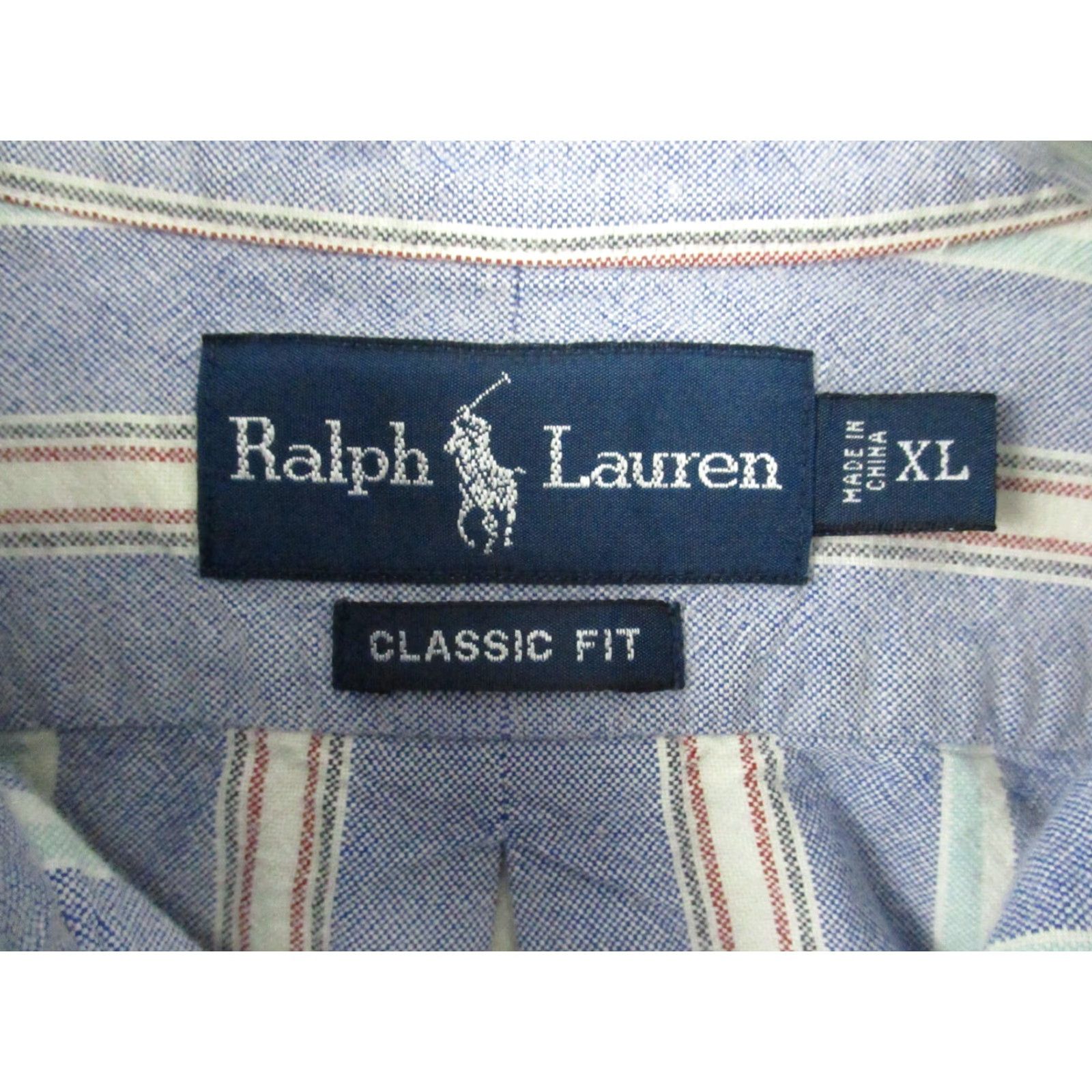 Ralph Lauren Ralph Lauren Classic Fit Shirt XL Mens Stripe Flesh Color Pony Size US XL / EU 56 / 4 - 3 Thumbnail