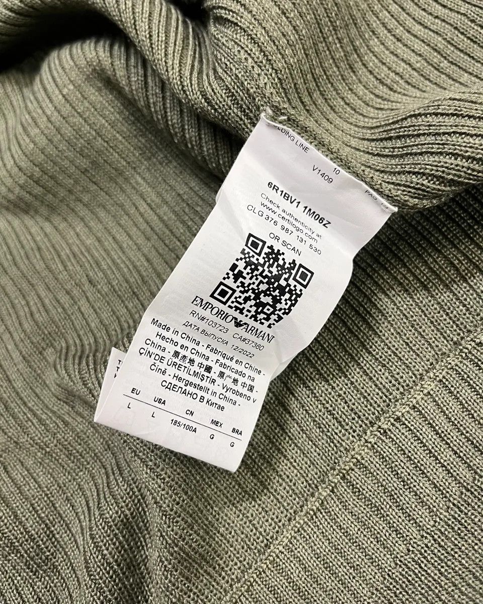 Emporio Armani AW2022 Emporio Armani Green Light Zip-up Hoodie Size US M / EU 48-50 / 2 - 10 Thumbnail