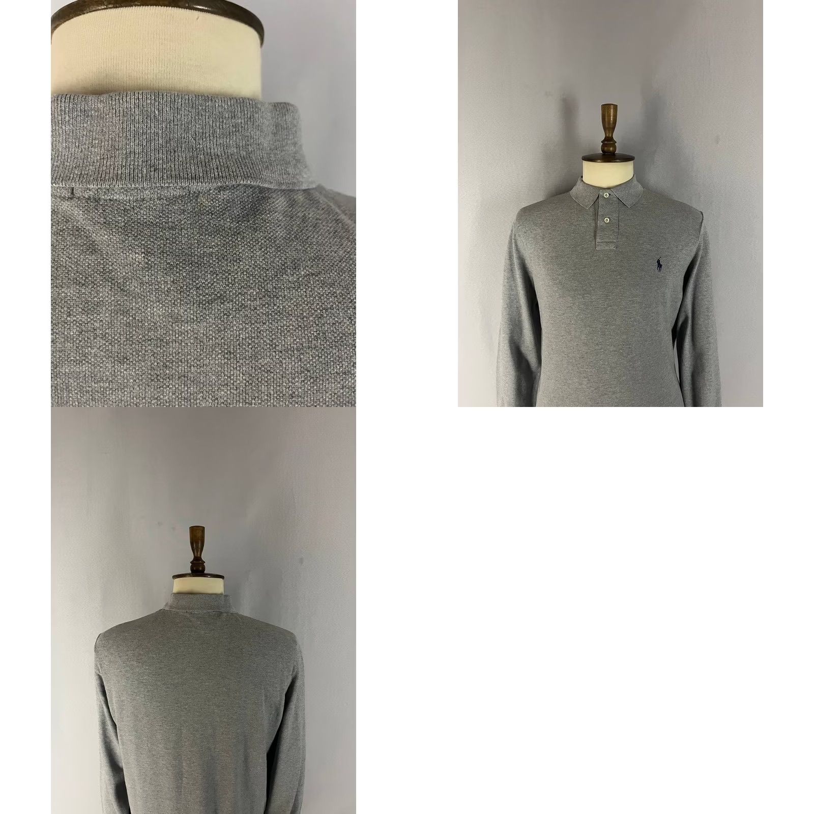 Polo Ralph Lauren Polo Ralph Lauren Polo Shirt Mens Golf Shirt Size L Gray Cotton Long Sleeve Slim-Fit Size US L / EU 52-54 / 3 - 8 Thumbnail