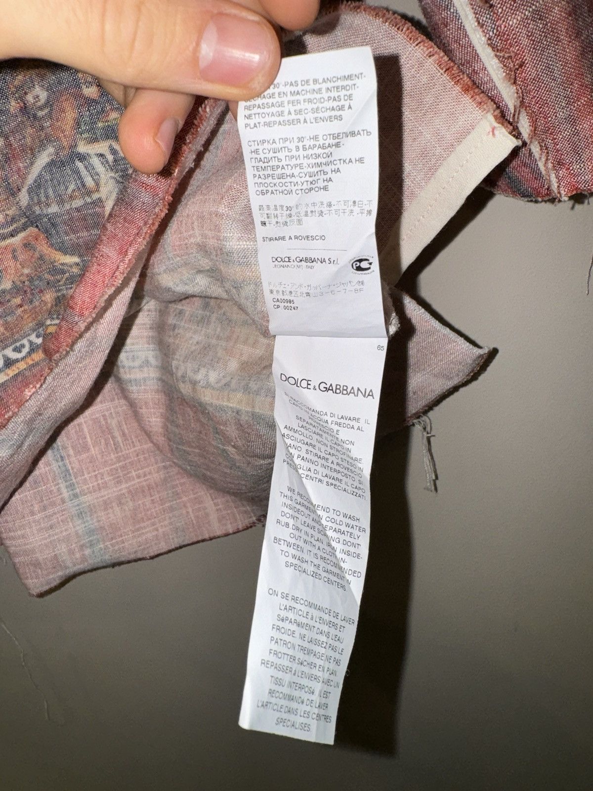 Dolce & Gabbana Dolce & Gabbana Vintage Renaissance Linen Shirt - Size 44 Size US S / EU 44-46 / 1 - 8 Thumbnail