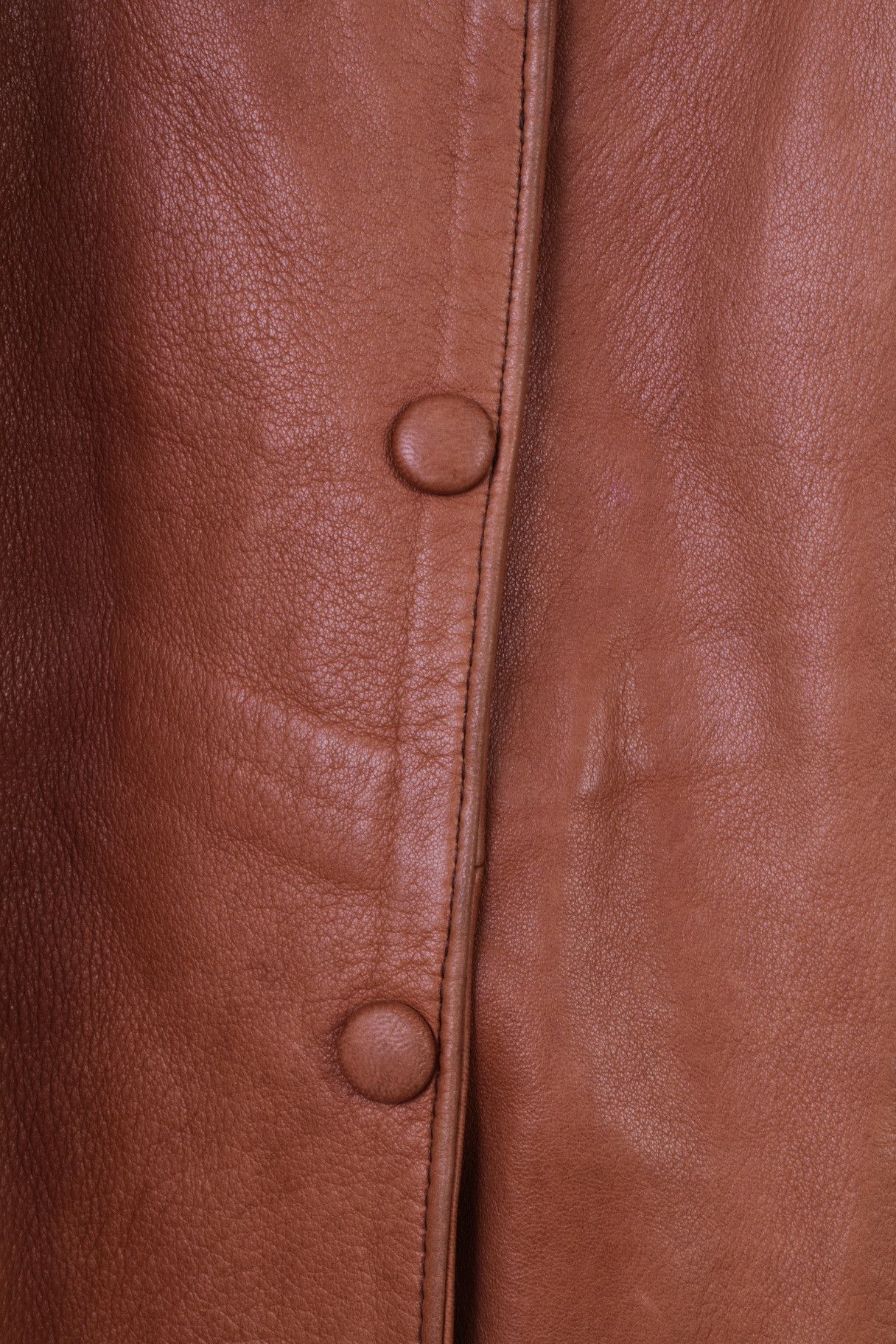 Vintage Albir Piel Womens M Bomber Jacket Brown Leather 2890 Size M / US 6-8 / IT 42-44 - 5 Thumbnail