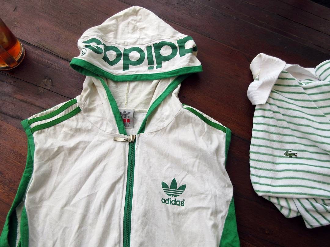 Adidas Adidas Vest hoodie with 3 stripes plus backprint jackeT Size US M / EU 48-50 / 2 - 1 Thumbnail