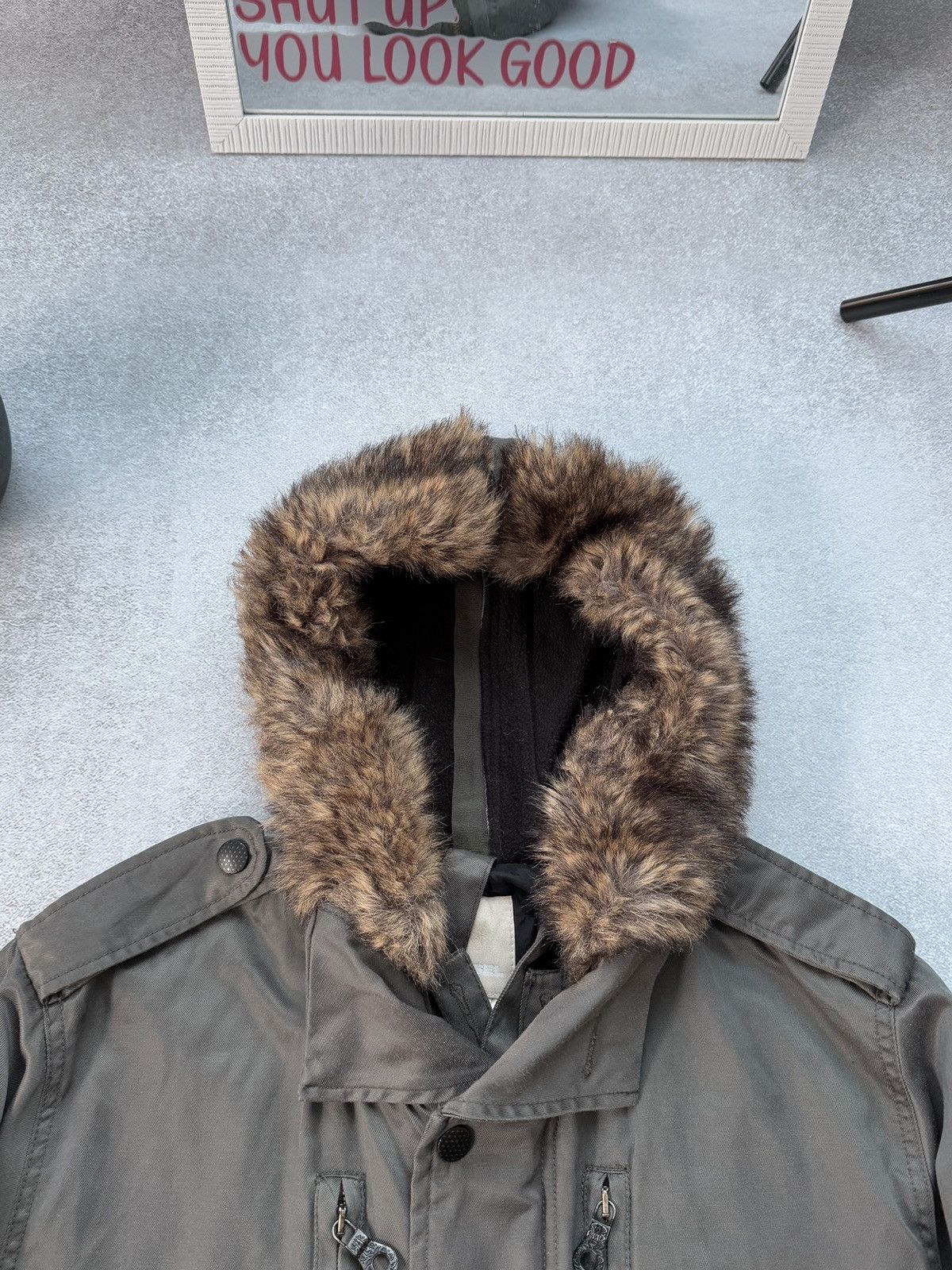 Diesel Diesel Parka Jacket Faux Fur Y2K Hood Military Alaska Style Size US L / EU 52-54 / 3 - 9 Thumbnail
