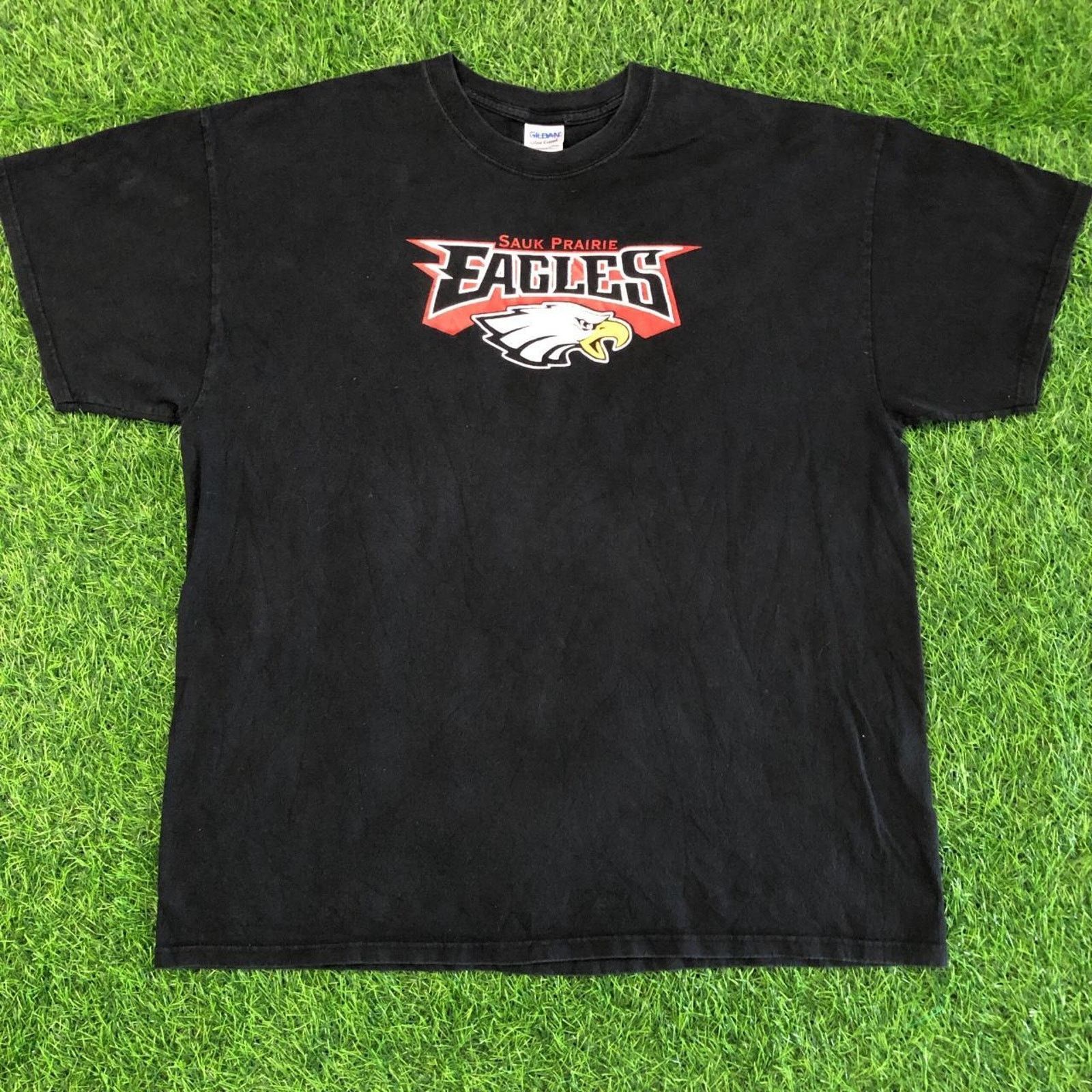 Gildan Men’s Black ‘Sauk Prairie Eagles’ Graphic Tee Size US XL / EU 56 / 4 - 1 Thumbnail
