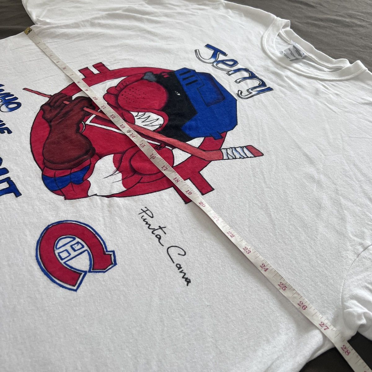Vintage Y2K Jerry Montreal Canadiens Hockey NHL Tee 3XL oversized Size US XXL / EU 58 / 5 - 6 Thumbnail