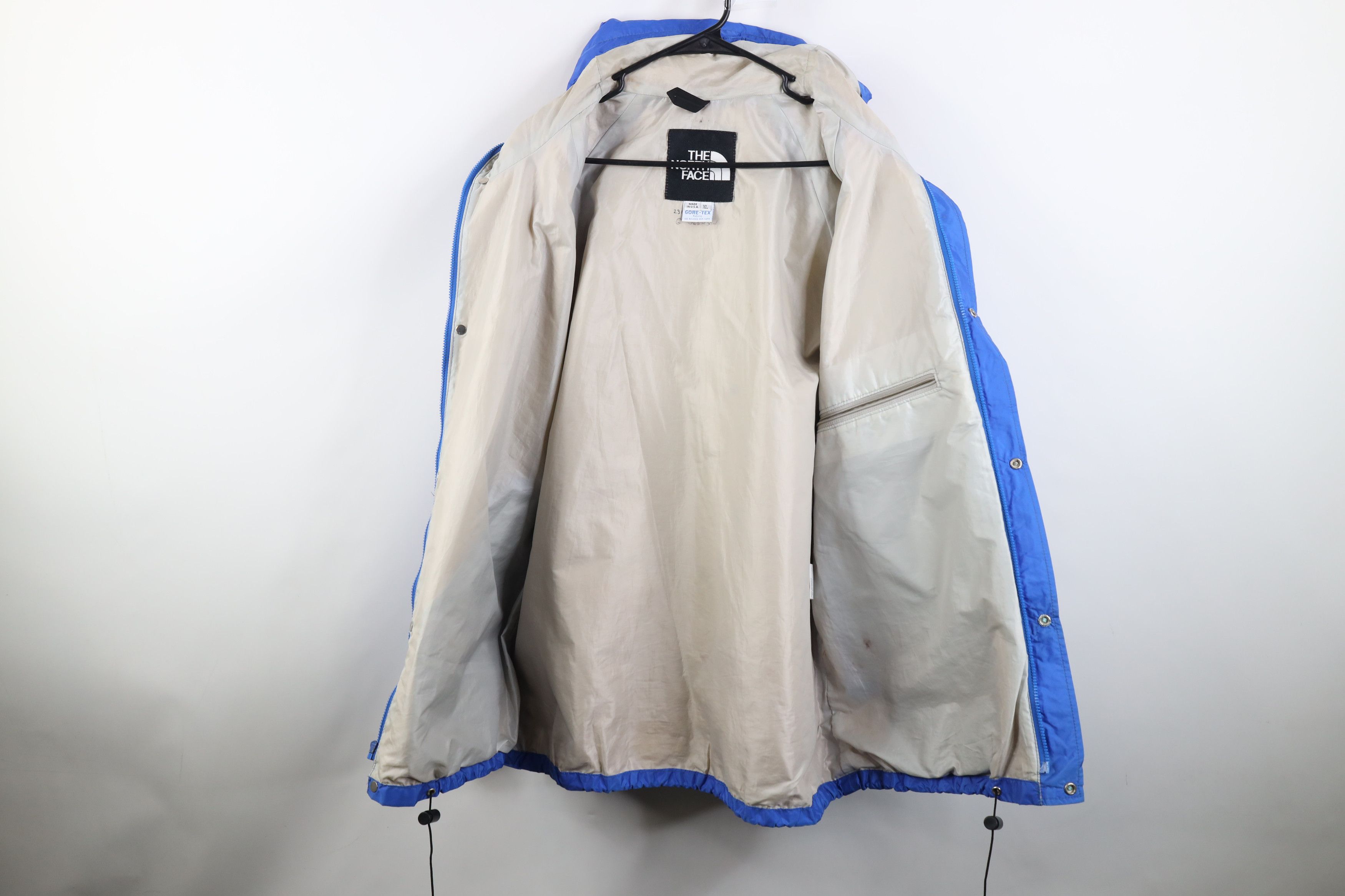 The North Face Vintage 90s The North Face Hooded Rain Jacket Blue USA Size US XL / EU 56 / 4 - 9 Thumbnail