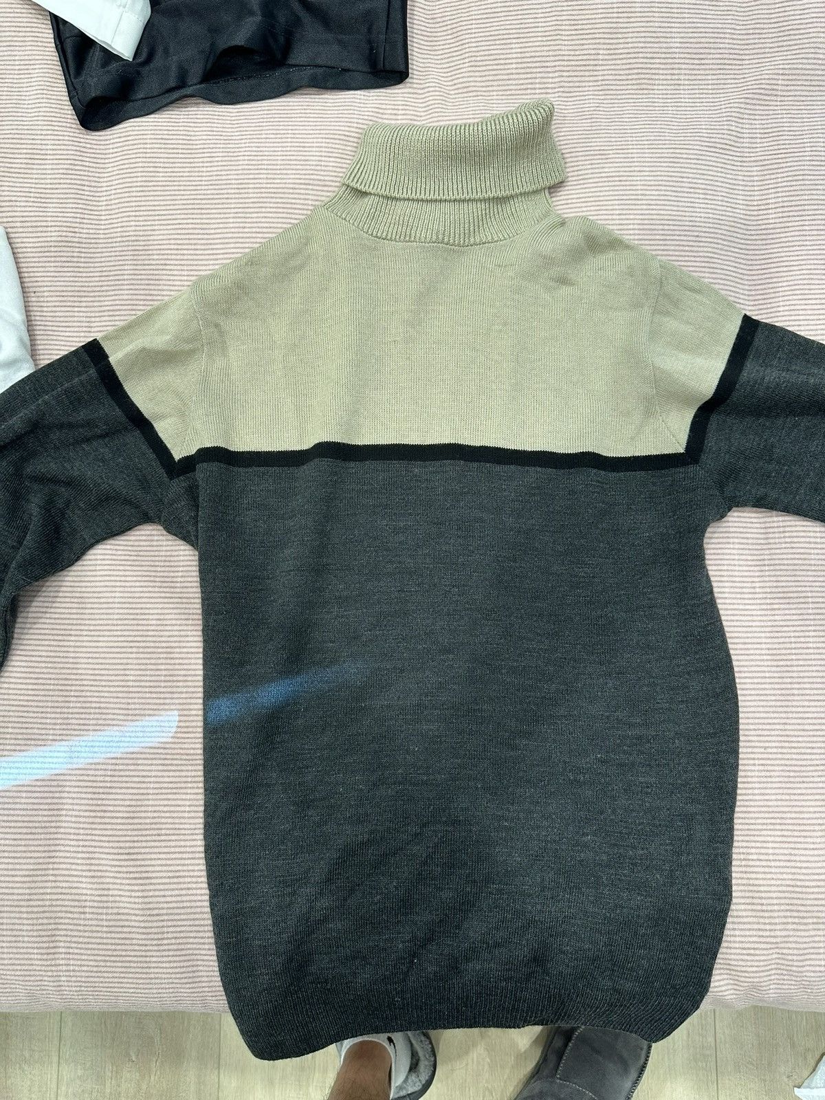 Boohoo × Vintage Two Tone Turtleneck Size US M / EU 48-50 / 2 - 1 Thumbnail