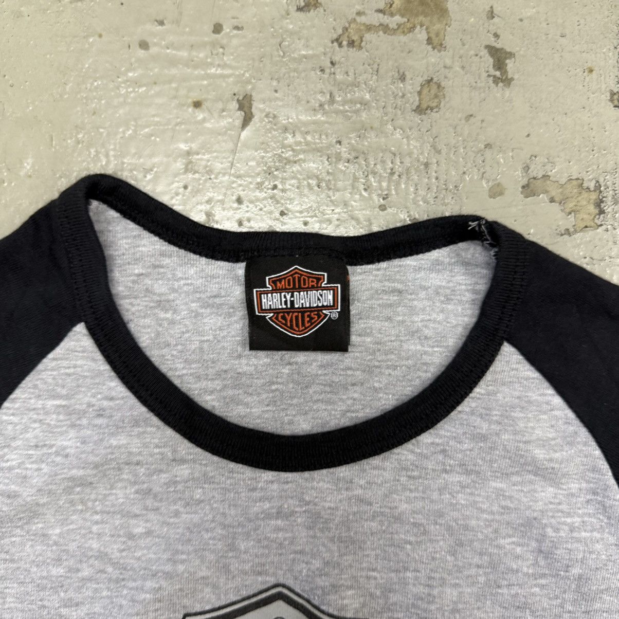 y2k vintage Harley Davidson baby tee