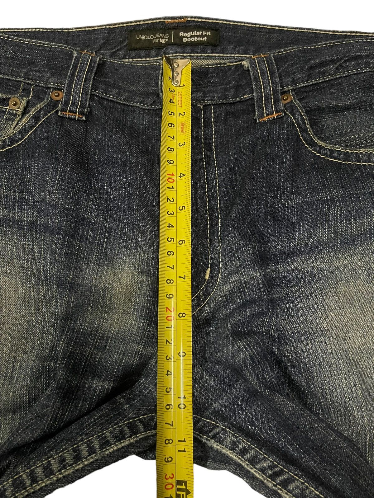 Uniqlo Vintage Y2K Japanese Uniqlo Blue Faded Wash Regular Bootcuts Size US 34 / EU 50 - 15 Thumbnail