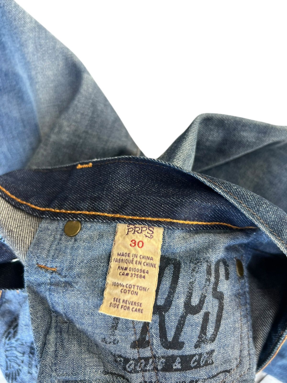 Prps PRPS Barracuda Waxed Denim Slim Jeans Size US 30 / EU 46 - 23 Thumbnail