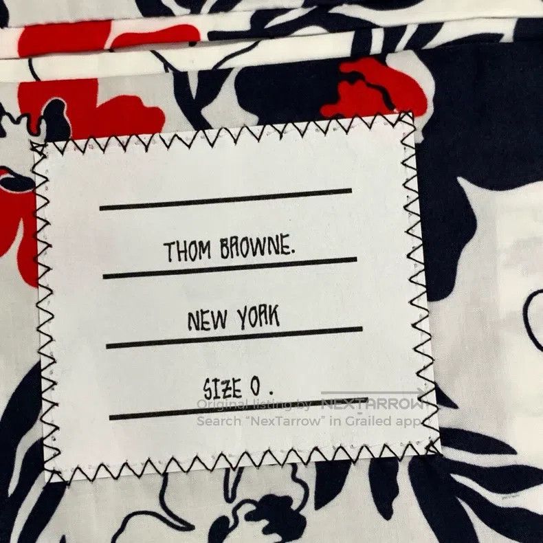 Thom Browne Thom Browne size 0 Knitted, pieced lapel blue cotton jacket Size 40L - 6 Thumbnail