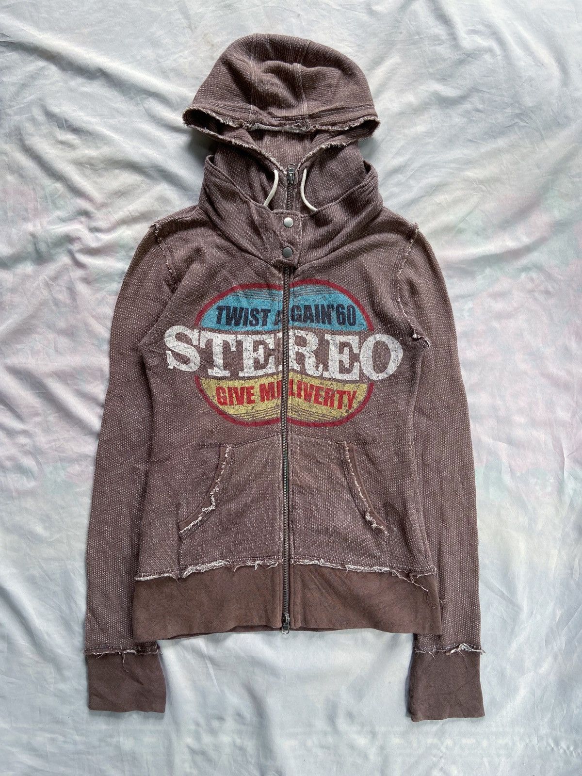 Japanese Brand INFINITY GORPCORE DISTRESSED ZIP HOODIE Size US S / EU 44-46 / 1 - 1 Thumbnail