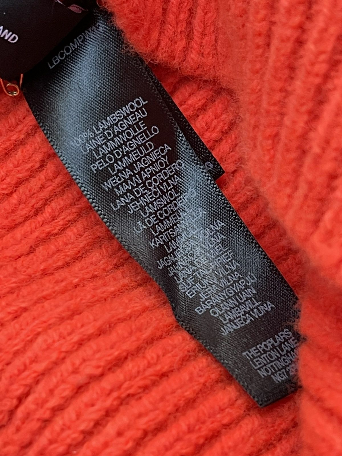 Paul Smith !DS! AW22 Paul Smith Orange Lambswool Balaclava Size ONE SIZE - 10 Thumbnail
