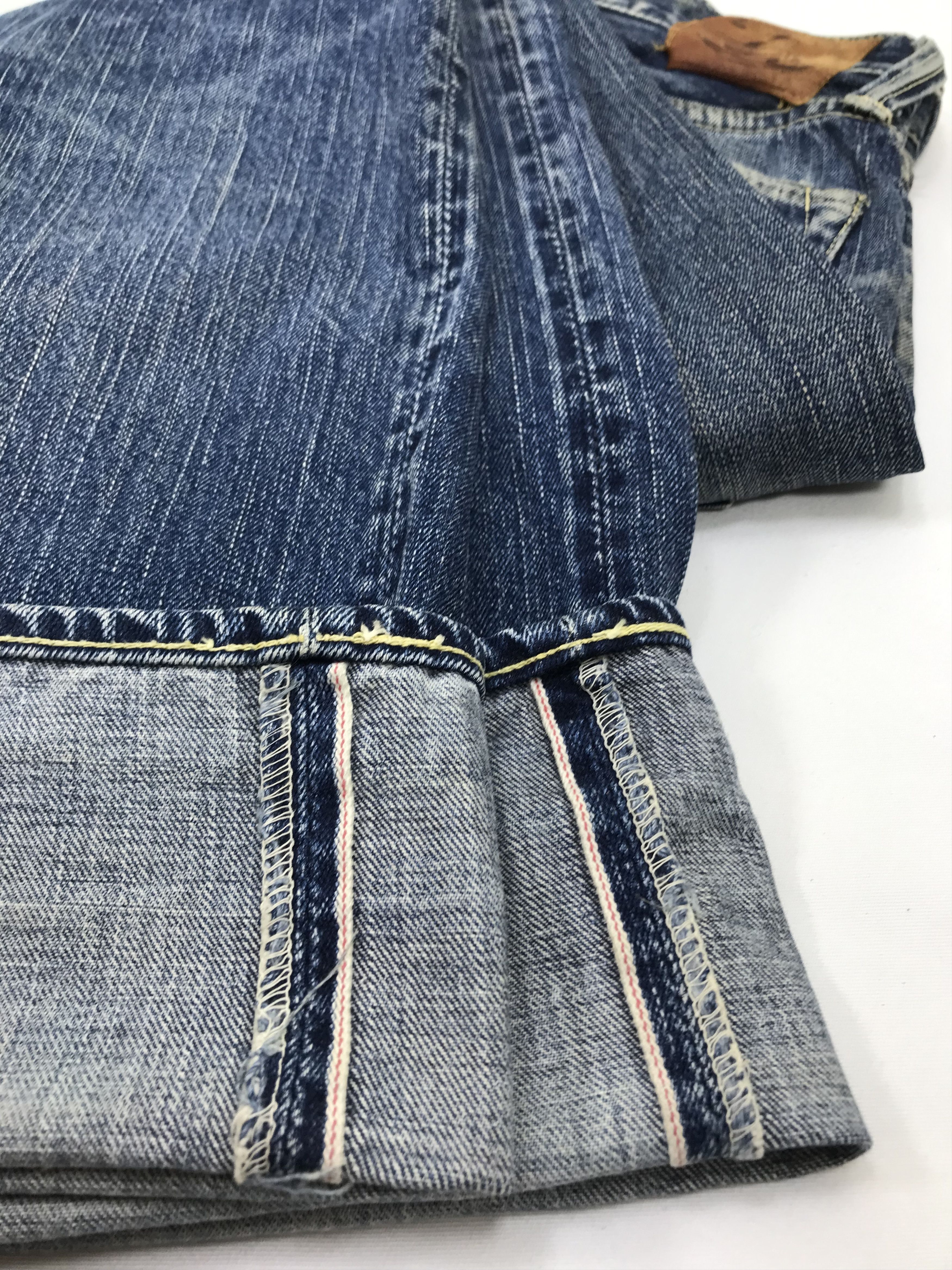 Eternal Vintage Eternal Faded Blue Washed Selvedge Jeans Size US 31 - 16 Thumbnail