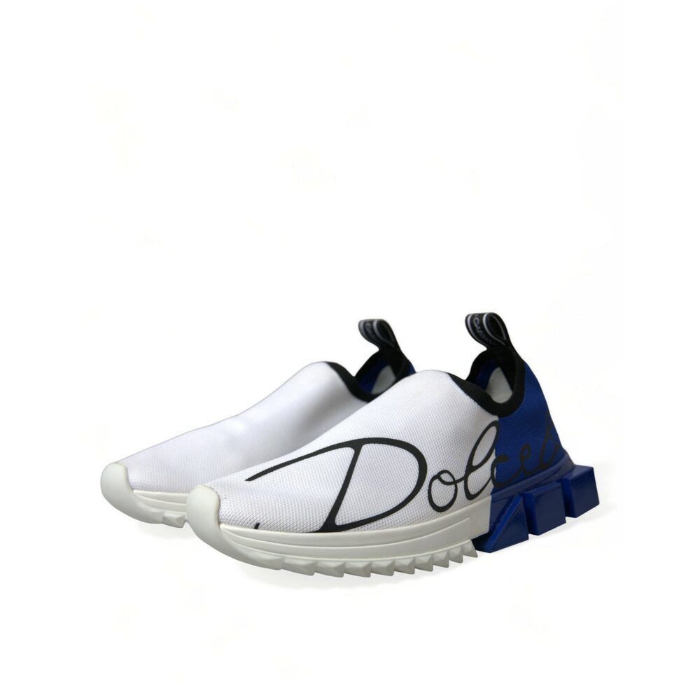 Dolce & Gabbana Dolce & Gabbana Chic Low Top Sorrento Sneakers in Blue and W Size US 6.5 / EU 39-40 - 3 Thumbnail