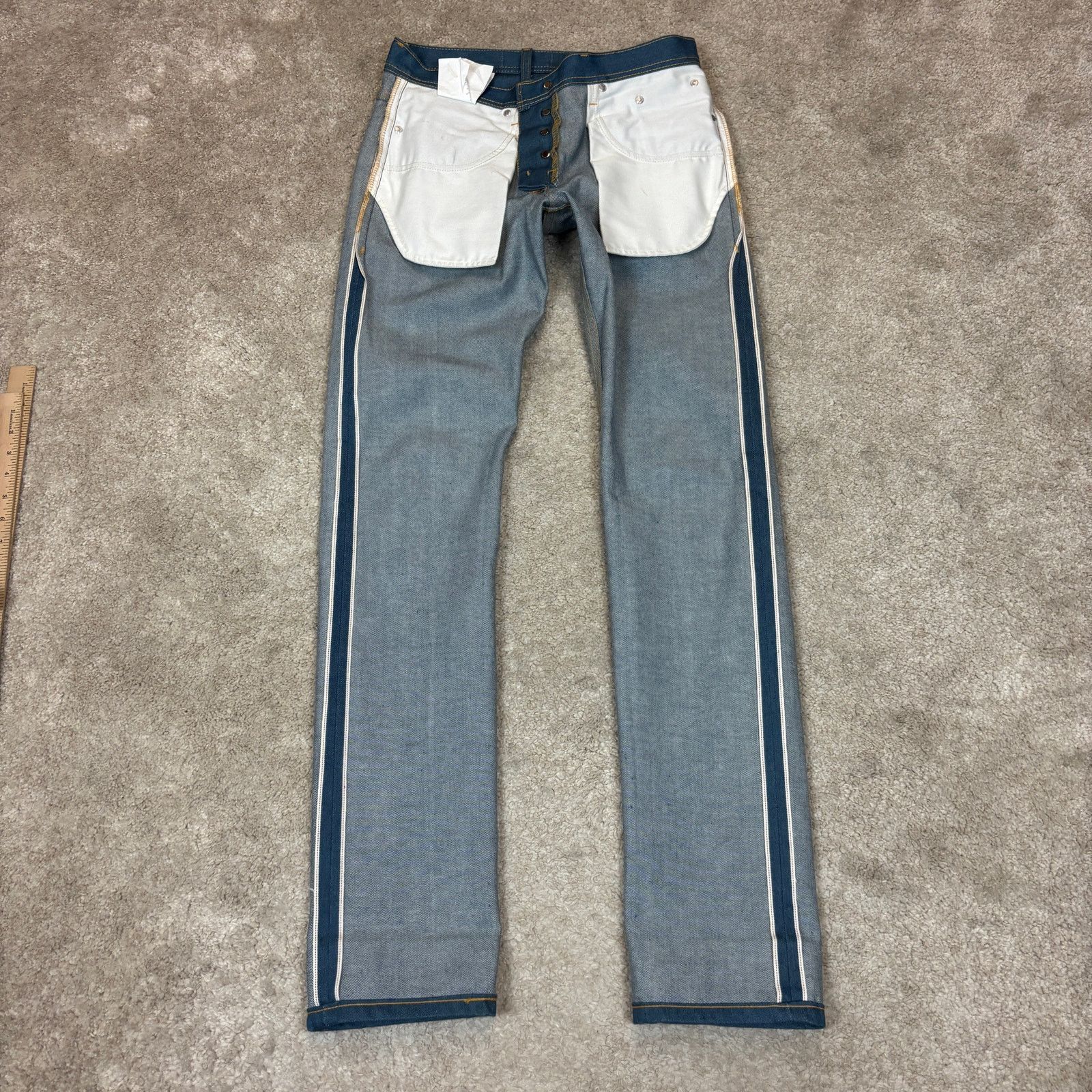 Naked & Famous Naked & Famous Weird Guy Jeans Raw Men's 29x34 Size US 29 - 2 Thumbnail