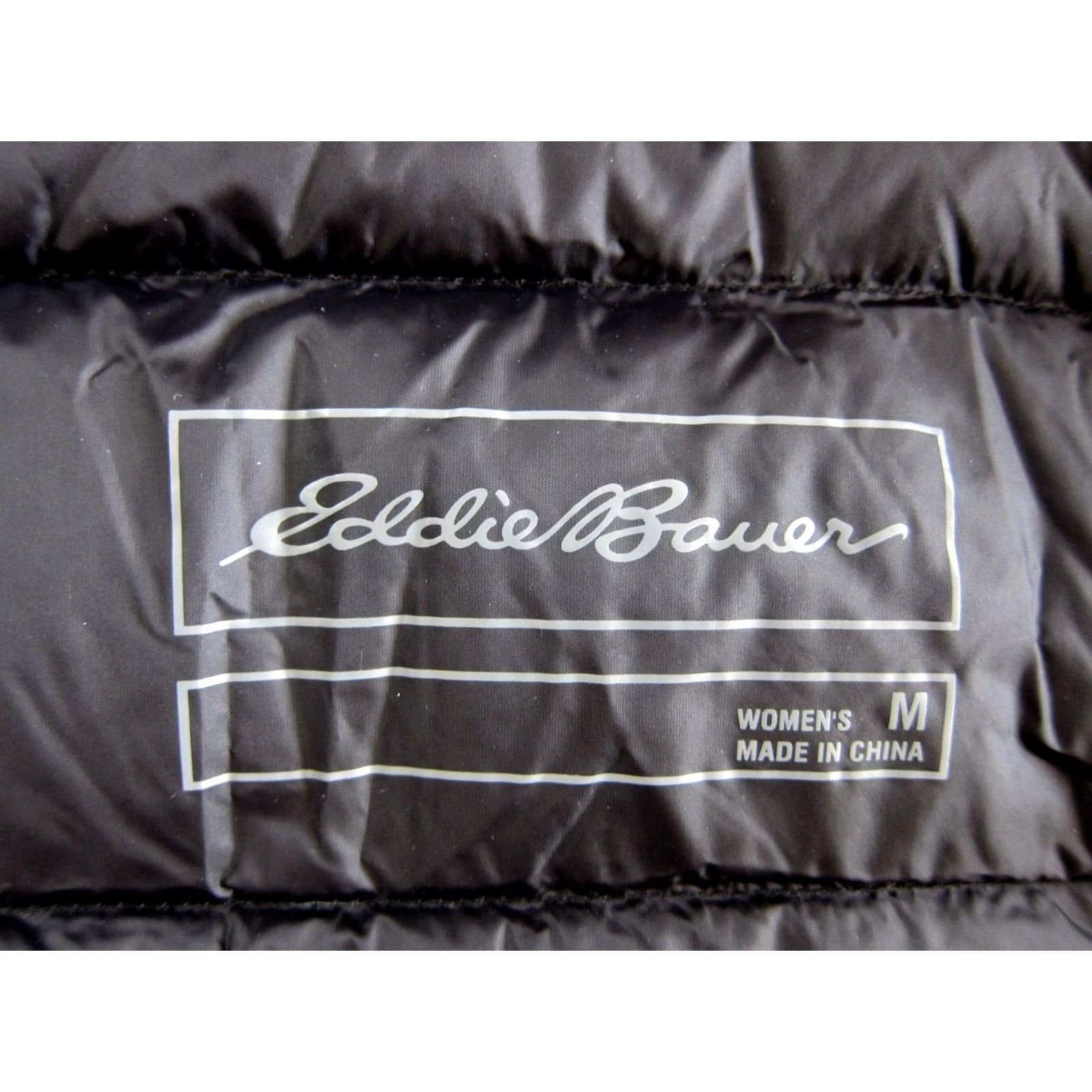 Eddie Bauer Eddie Bauer Jacket Woman M Down Nylon Black Hooded Packable Lightweight Full Zip Mid-Length Casual Womens Size M / US 6-8 / IT 42-44 - 3 Thumbnail
