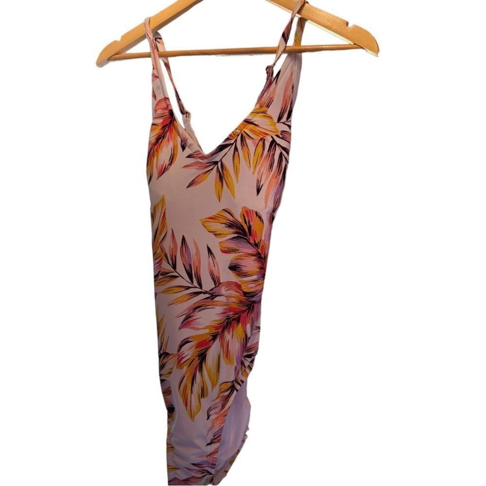 Designer Kona Sol One Piece. Floral V Neck Strappy. Size Small. Size ONE SIZE - 6 Thumbnail