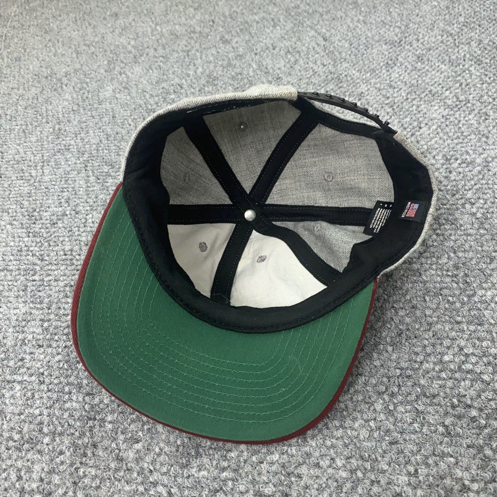 Brixton Brixton Hat Mens One Size Heather Gray Adjustable Wool Blend Snapback Ball Cap Size ONE SIZE - 7 Thumbnail
