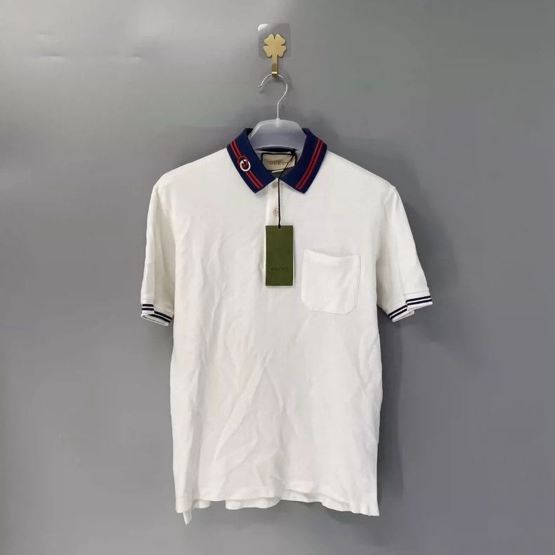 Gucci Print Casual Short Sleeve Polo Shirt-dmc