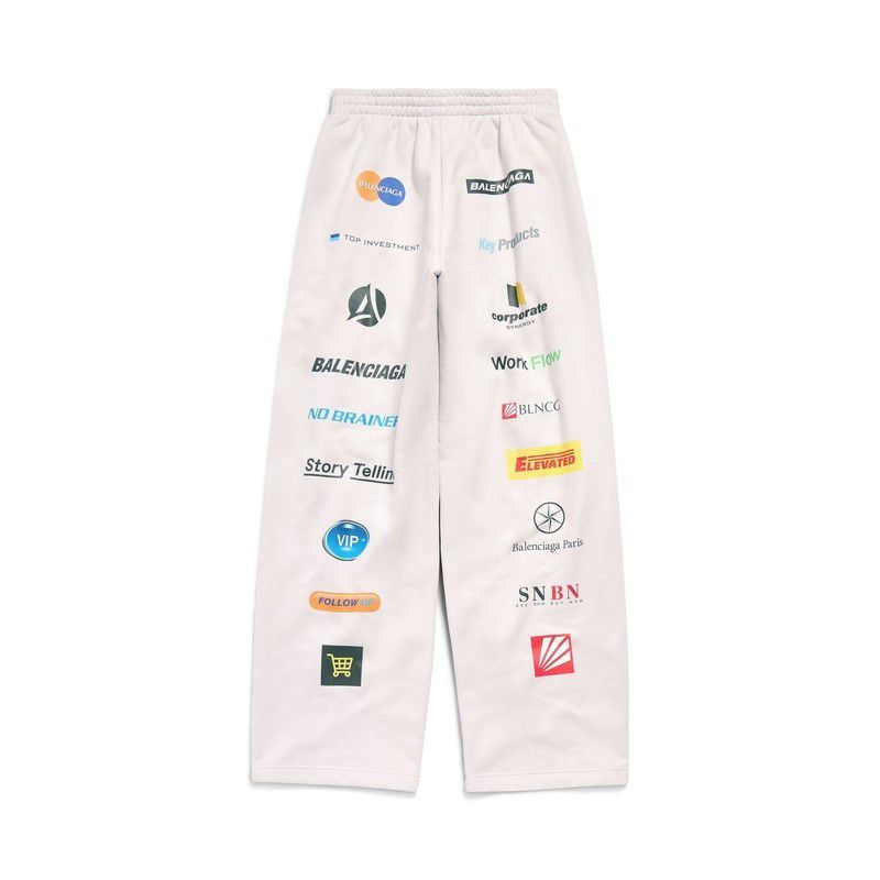 Balenciaga oc11z1025 Business English Baggy Sweatpants & Joggers White Size US 30 / EU 46 - 1 Thumbnail