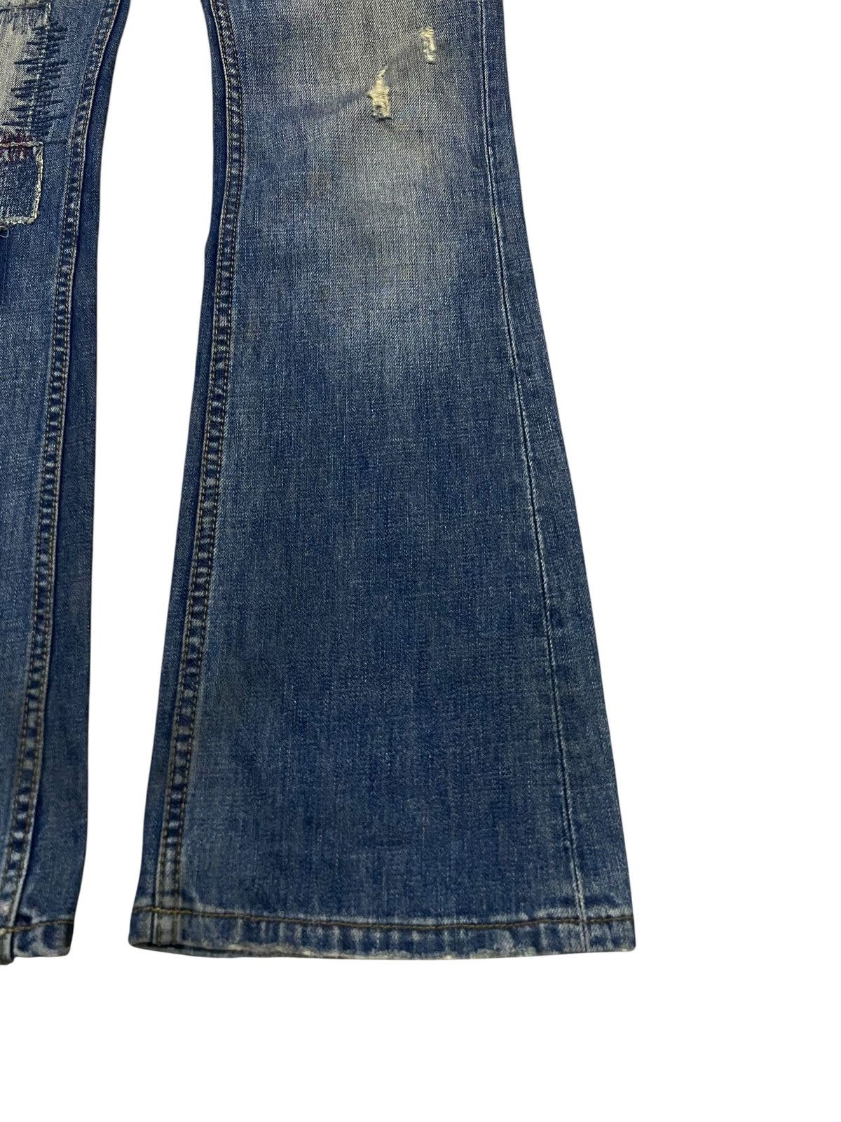 14th Addiction Very Rare Vintage Brand La:Rl Flared Patchwork Jeans 2000s Size US 31 - 8 Thumbnail