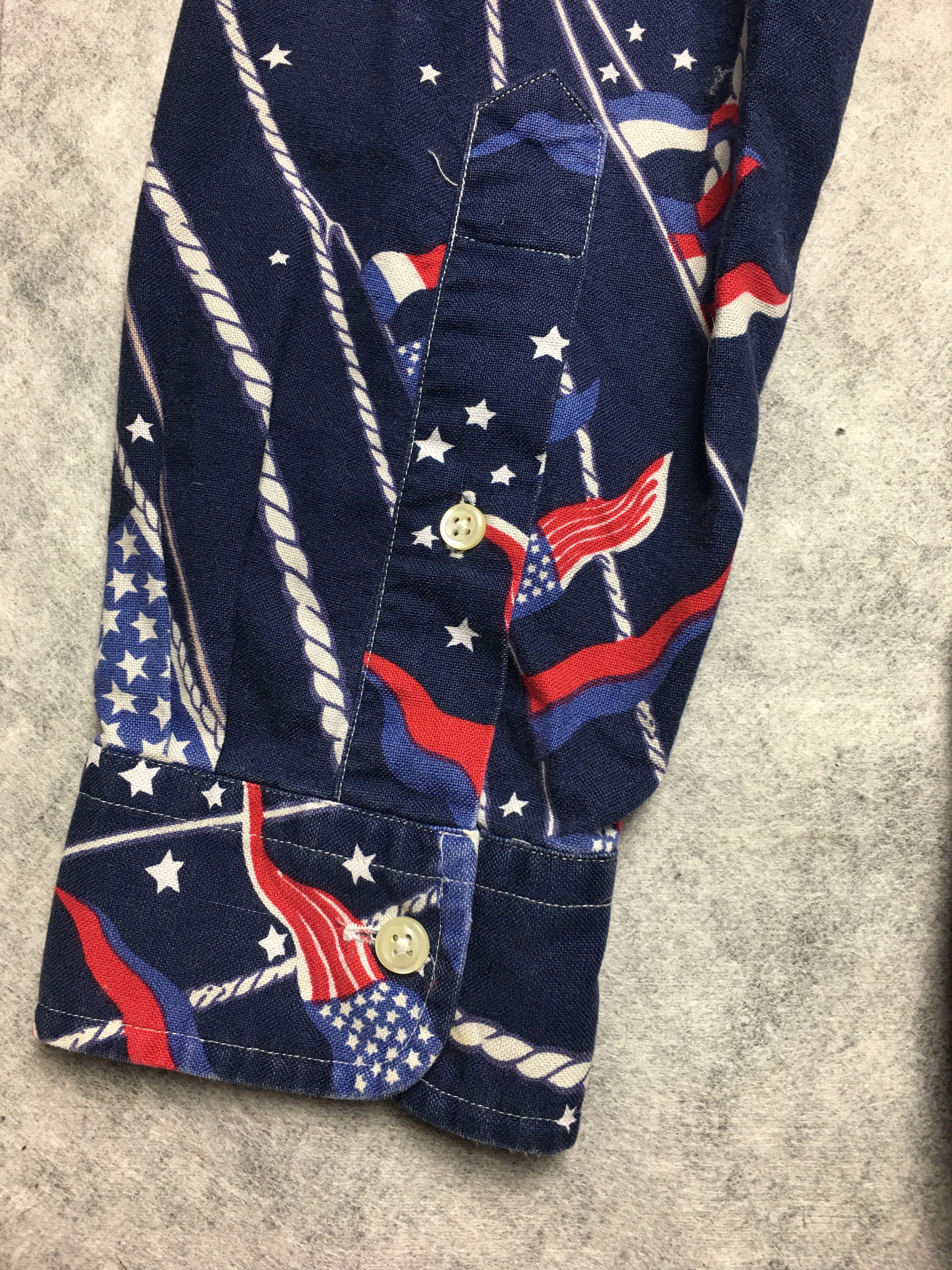 Polo Ralph Lauren Polo Ralph Lauren Men's Oxford Slim Fit Shirt Flag USA Print Size US M / EU 48-50 / 2 - 8 Thumbnail