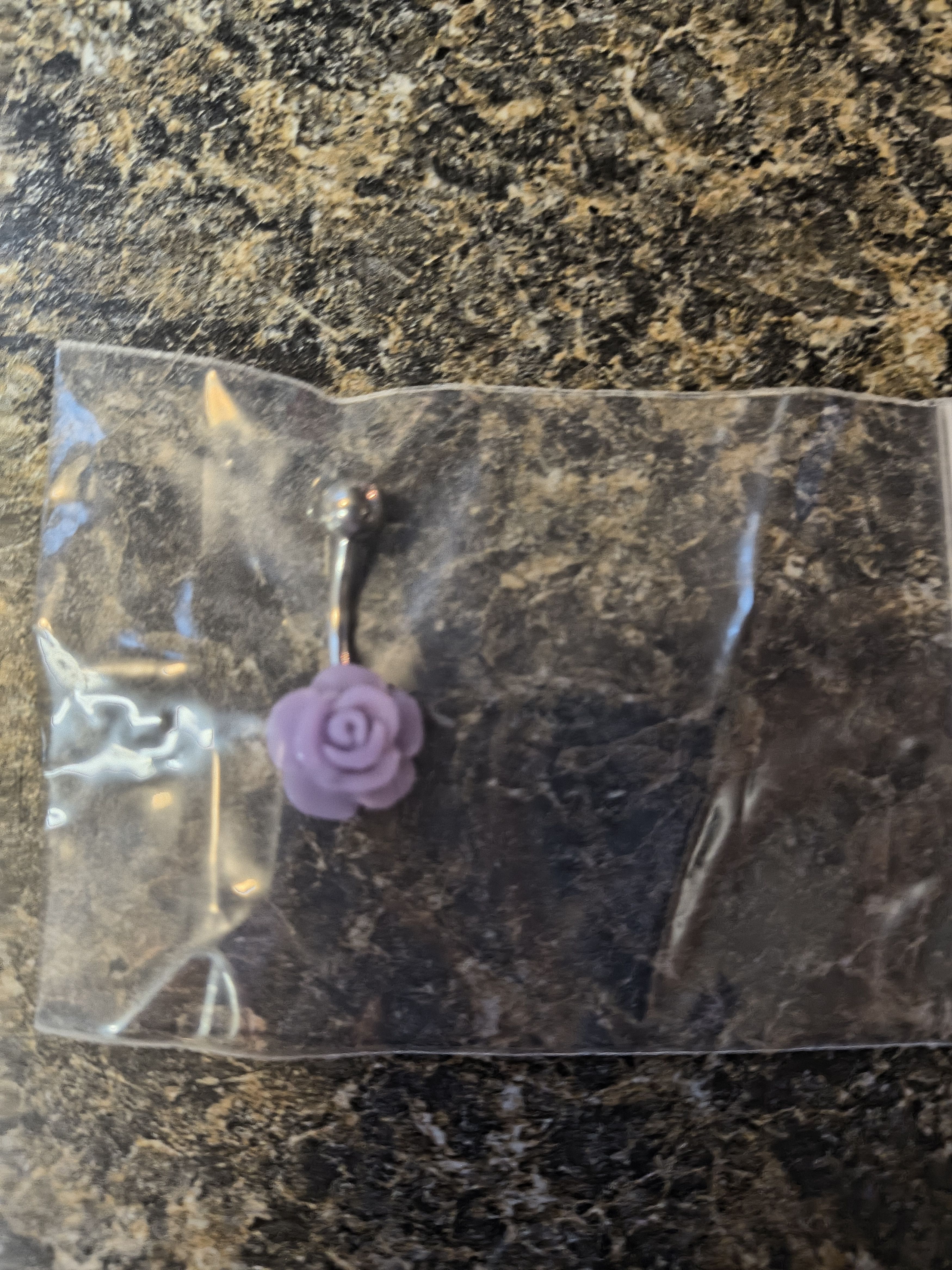 Other Purple flower belly ring Standard size Brand new Size ONE SIZE - 1 Thumbnail