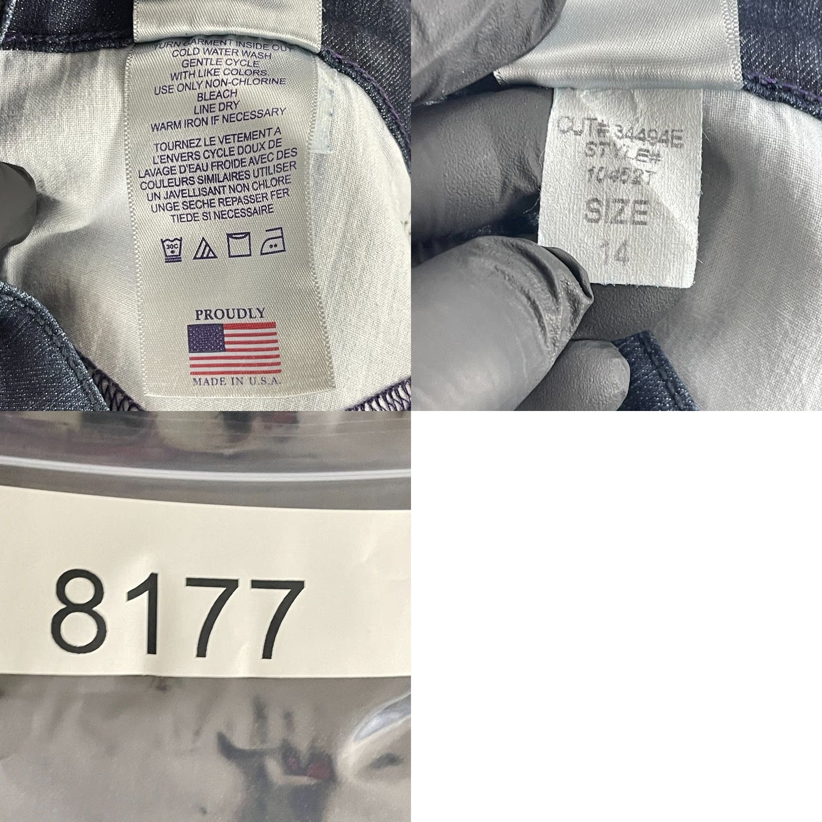 NYDJ NYJD Jeans Womens Blue Denim Cropped High-Rise Size 14 Jeans/High Rise Cropped Denim Jeans Womens 14 Blue NYDJ Size 36" / US 14 / IT 50 - 10 Thumbnail