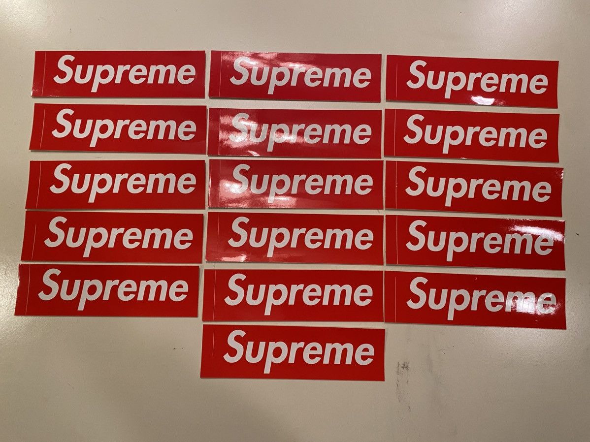 Supreme Supreme Classic Red Box Logo Stickers Lot of 16 Size ONE SIZE - 2 Thumbnail