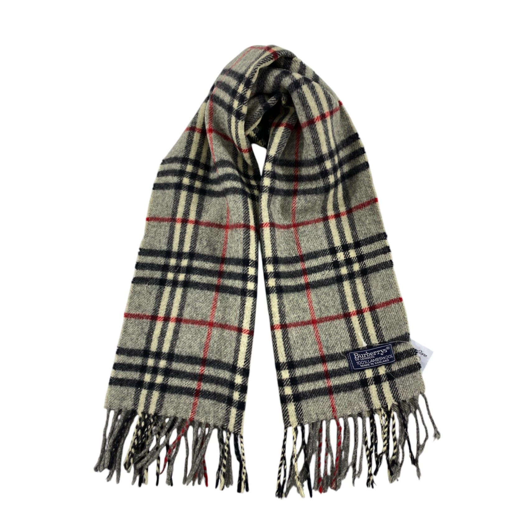 Burberry × Vintage Burberry Scarf / Muffler / Neckwear - WW1588 Size ONE SIZE - 1 Thumbnail