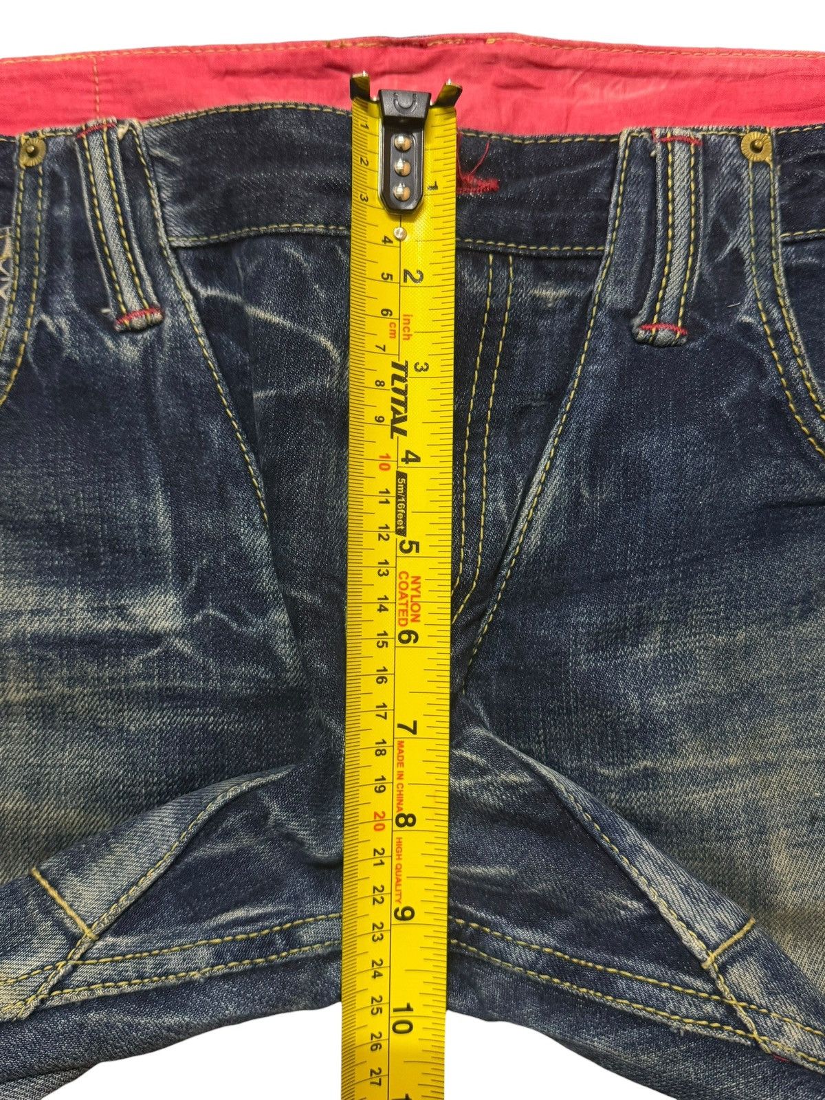 Eternal Vintage Japan Eternal Mud Wash Faded Whisker Straight Leg Size US 35 - 12 Thumbnail