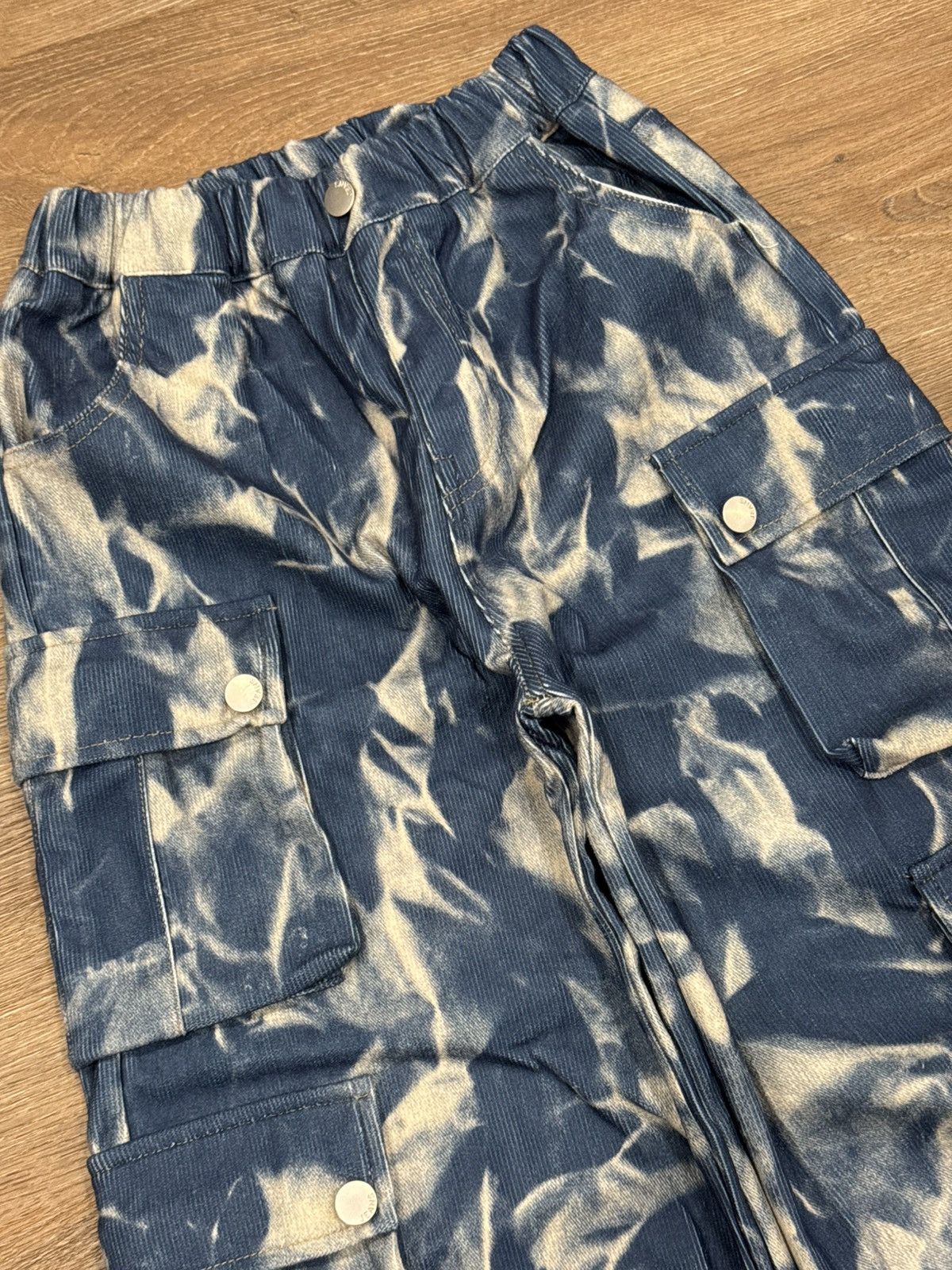Other Bleached Denim Cargo Pants | Tie-Dye Utility Pants Size US 30 / EU 46 - 7 Thumbnail