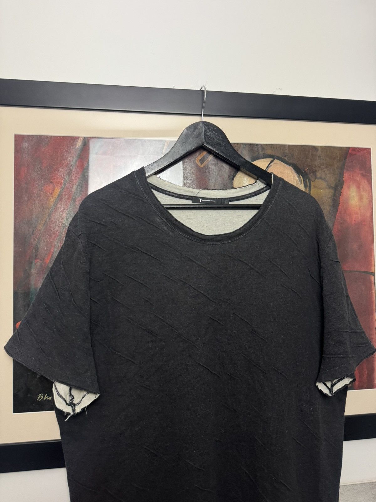 Alexander Wang Alexander Wang Oversize Distressed Designer Tee Streetwear Size US L / EU 52-54 / 3 - 2 Thumbnail