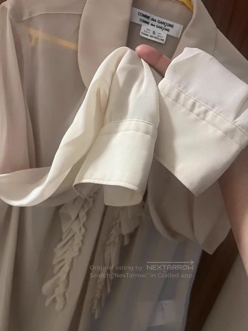 Comme des Garcons Comme des Garcons Ruffled Shirt with Sheer Panels Size S / US 4 / IT 40 - 9 Thumbnail