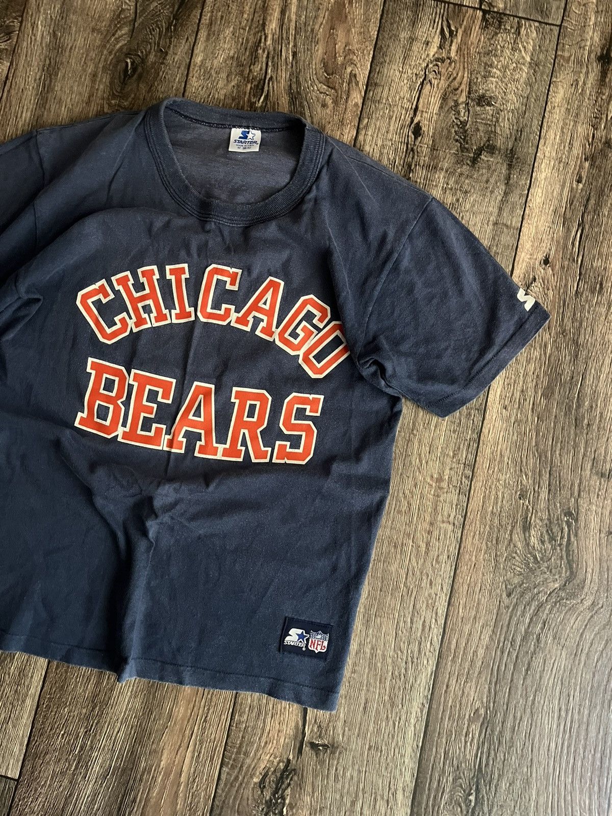 NFL × Starter × Vintage Vintage 80s Starter Single Stitch Chicago Bears NFL Jersey Size US M / EU 48-50 / 2 - 2 Thumbnail
