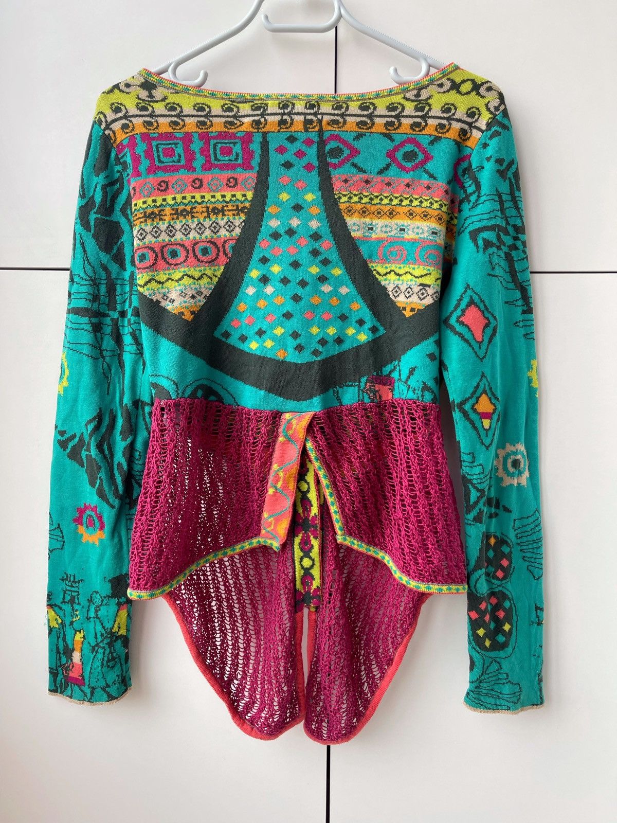Designer Ivko Woman Multicolor Cardigan Knit Sweater Size XS / US 0-2 / IT 36-38 - 5 Thumbnail