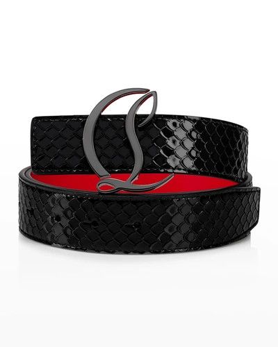 Christian Louboutin o1s1wg110125 Size:OS/Leather Belt in Black Size ONE SIZE - 1 Preview