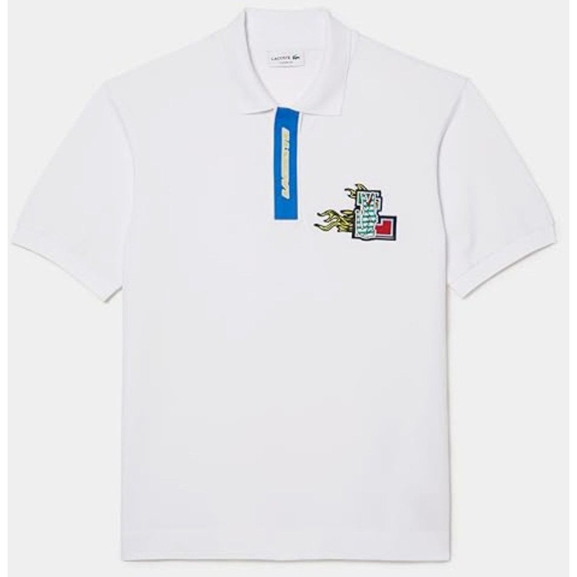 Lacoste Lacoste Men's Contrast Placket and Crocodile Badge Polo 3XL Size US XXL / EU 58 / 5 - 3 Thumbnail