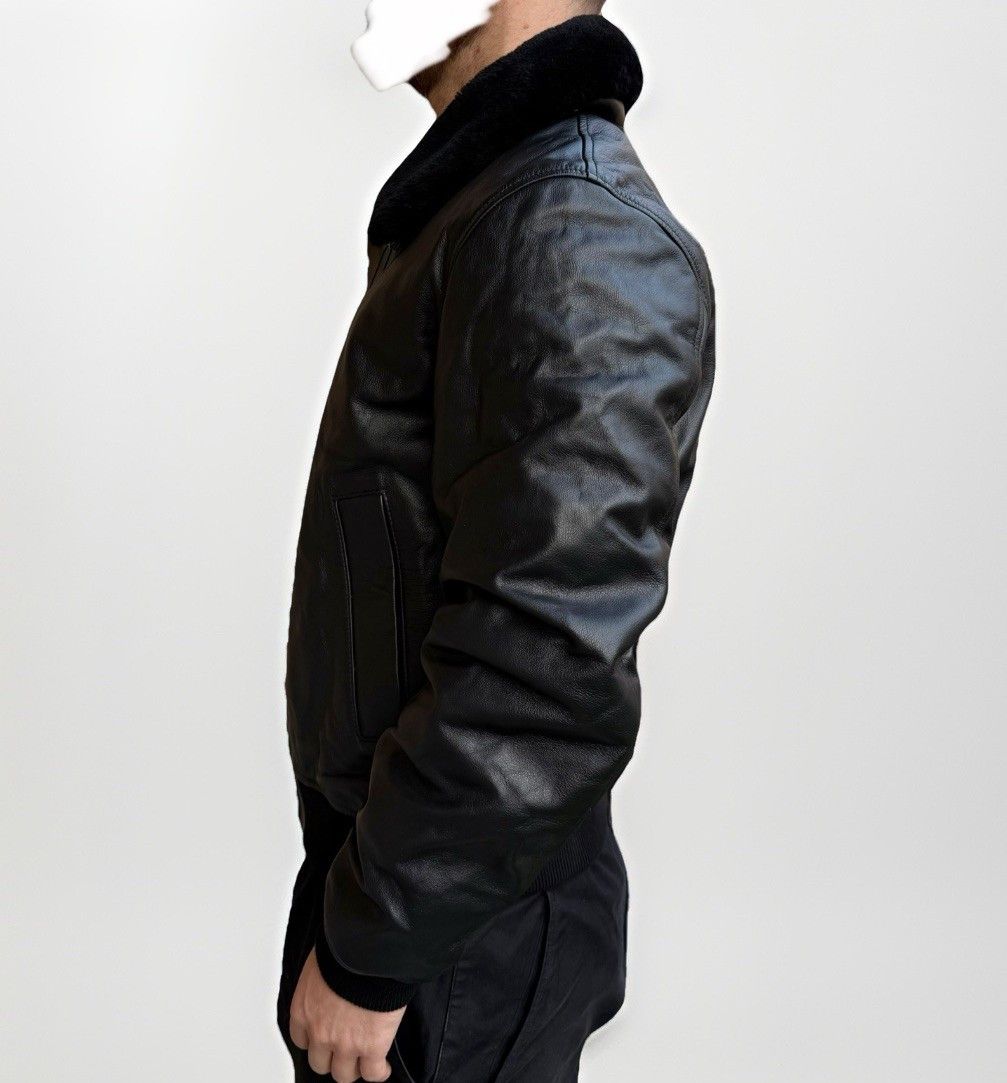 Sandro Sandro Heron Leather Bomber Aviator Flight Jacket Size US M / EU 48-50 / 2 - 20 Thumbnail