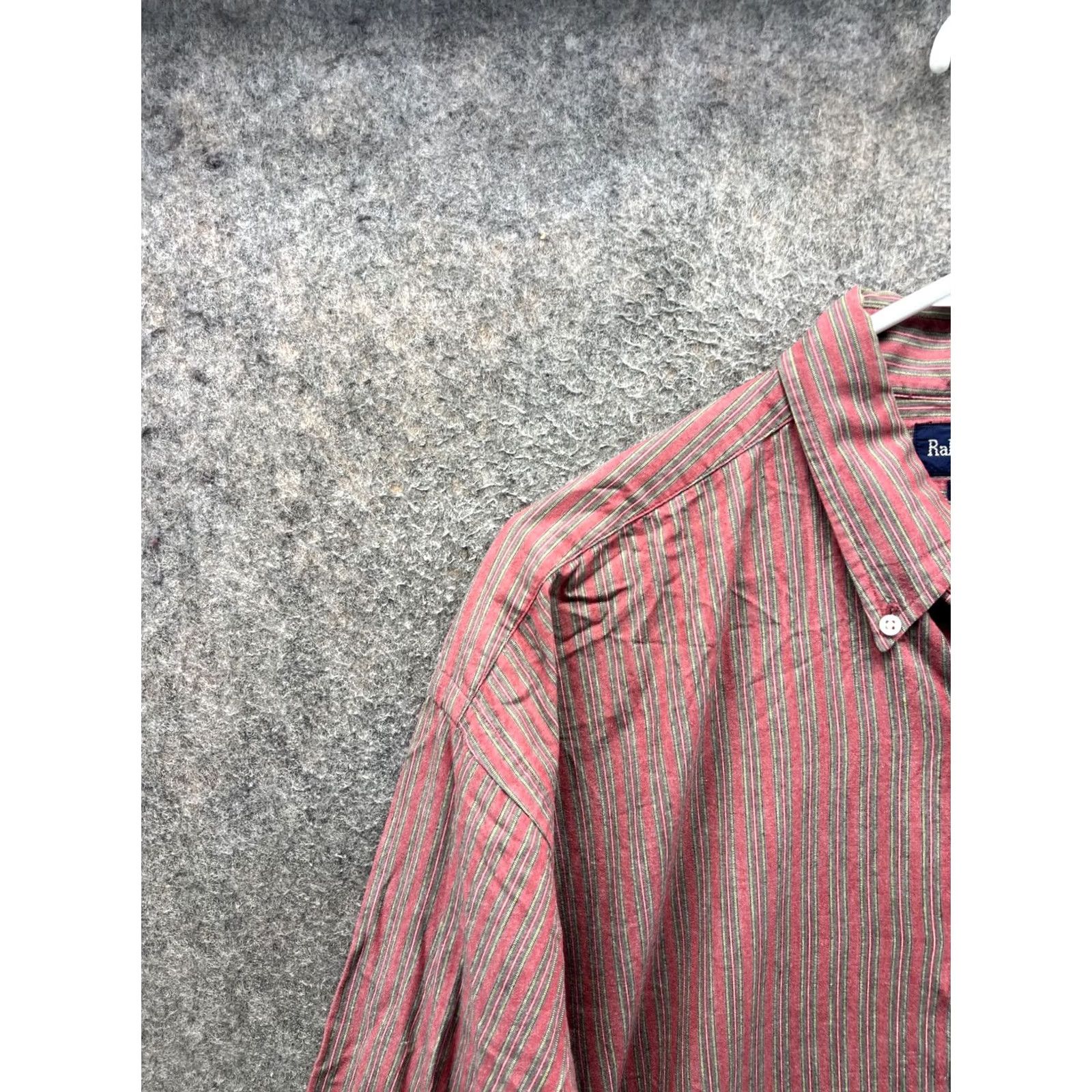 Ralph Lauren Ralph Lauren Shirt Mens Large Red Stripe Long Sleeve Button Front Casual Woven Size US L / EU 52-54 / 3 - 6 Thumbnail