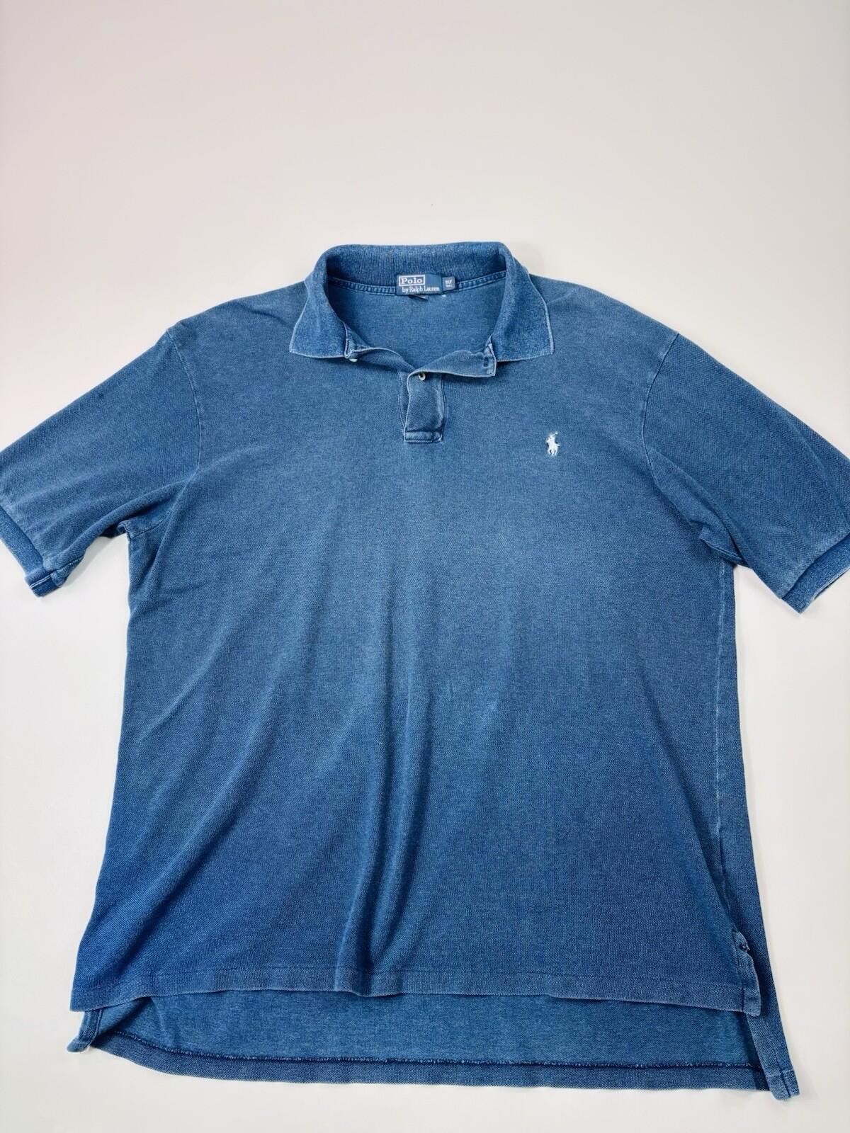 Polo Ralph Lauren Ralph Lauren Polo Shirt Blue Washed-out Men’s Size XLT Size US XL / EU 56 / 4 - 1 Thumbnail