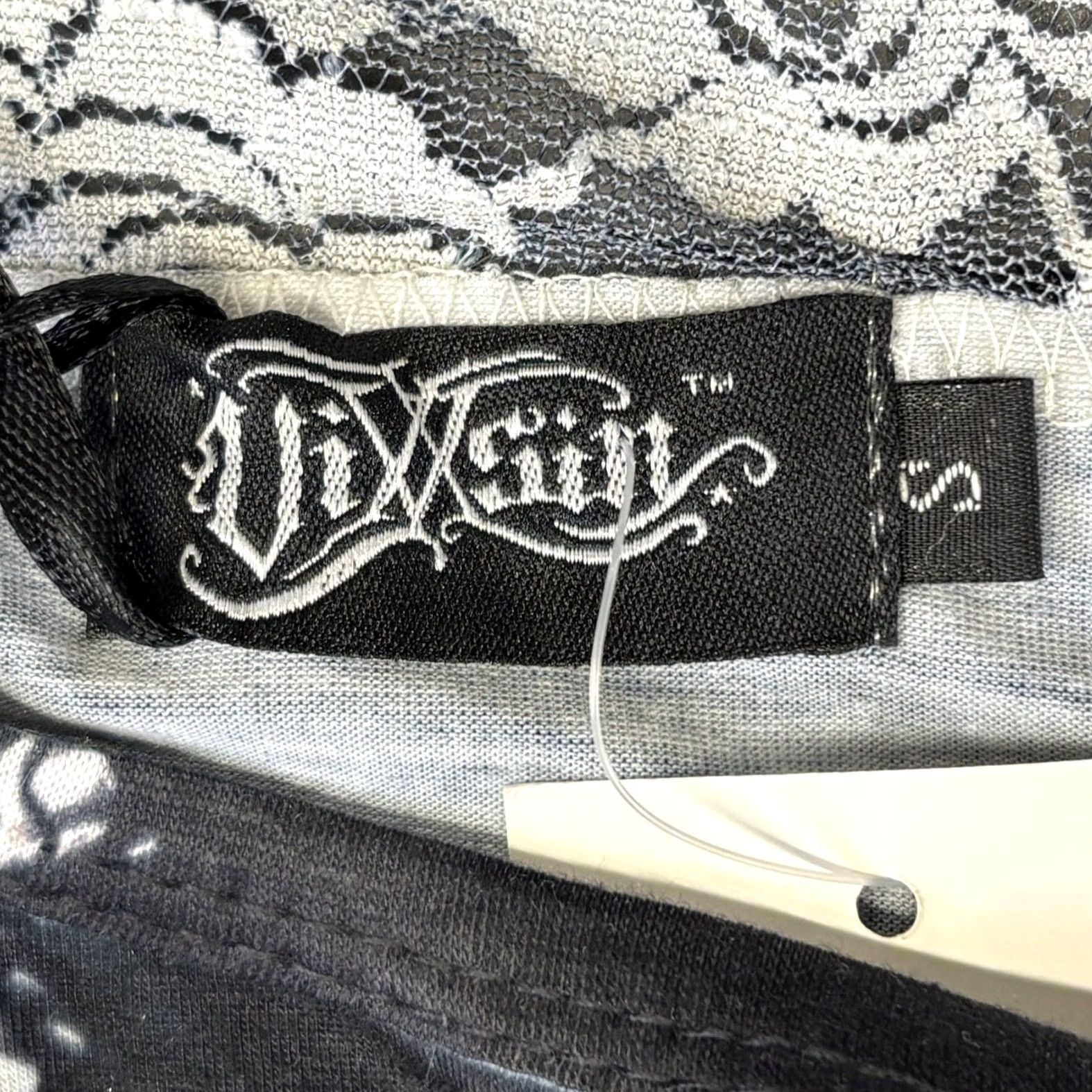 Vintage VIXXSIN Vest Tank Top Small Rose Butterfly Lace Panel Immortal Love Ladies Multi Black Gothic Vest Top S Women Size S / US 4 / IT 40 - 6 Thumbnail