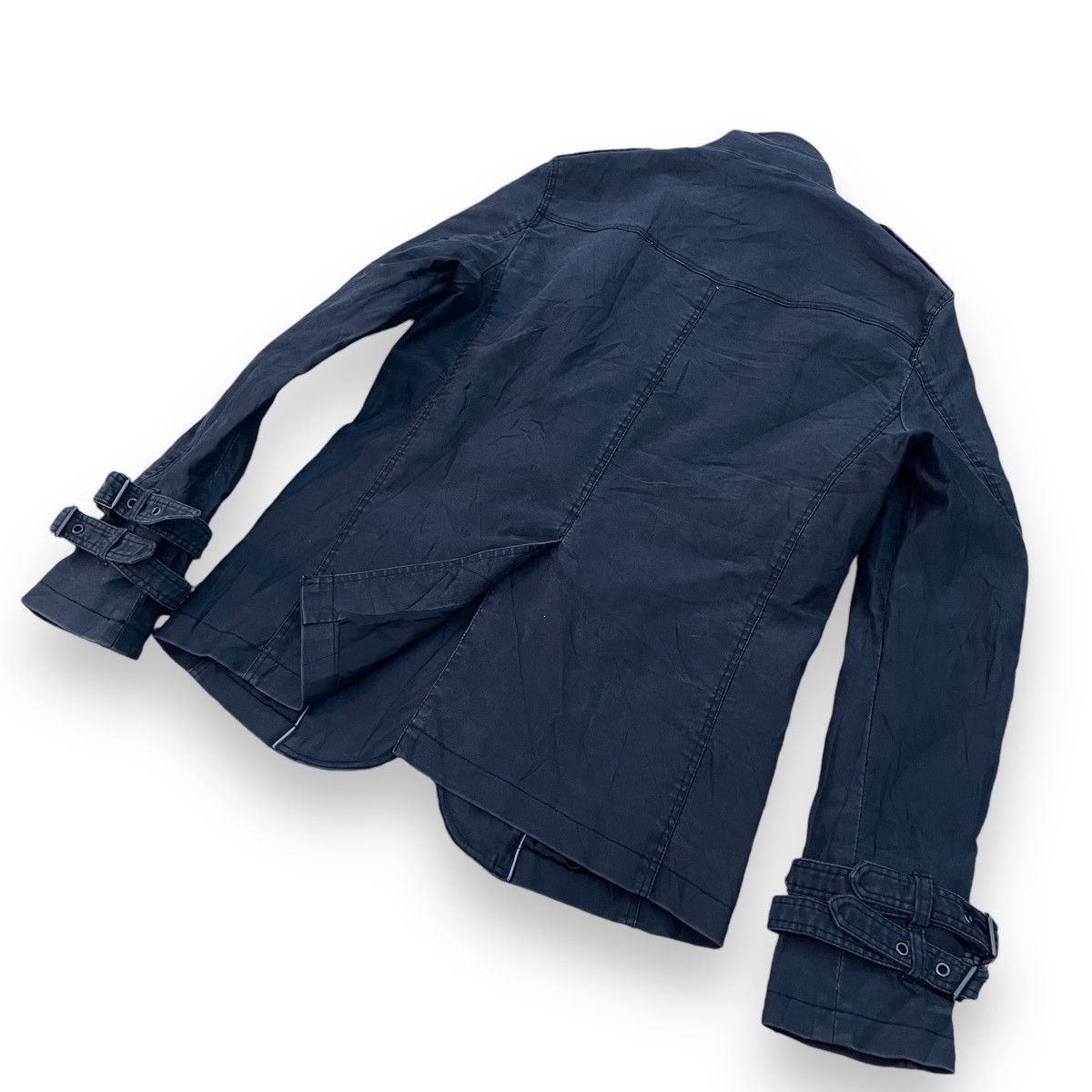 If Six Was Nine × Japanese Brand × Le Grande Bleu (L.G.B.) 🇯🇵 JAPANESE 6 POCKETS BONDAGE WORKWEAR PUNK GOTHIC JACKET Size US M / EU 48-50 / 2 - 8 Thumbnail